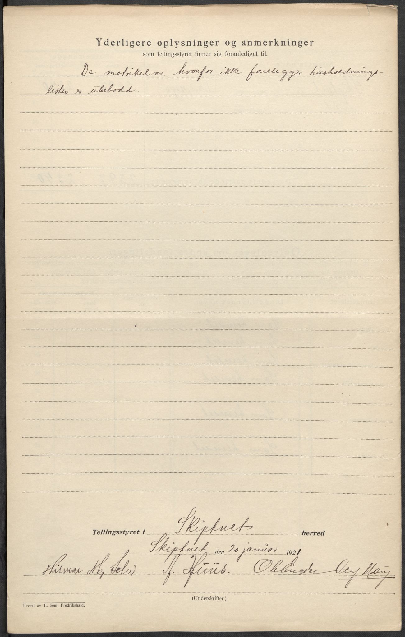 SAO, Folketelling 1920 for 0127 Skiptvet herred, 1920, s. 4