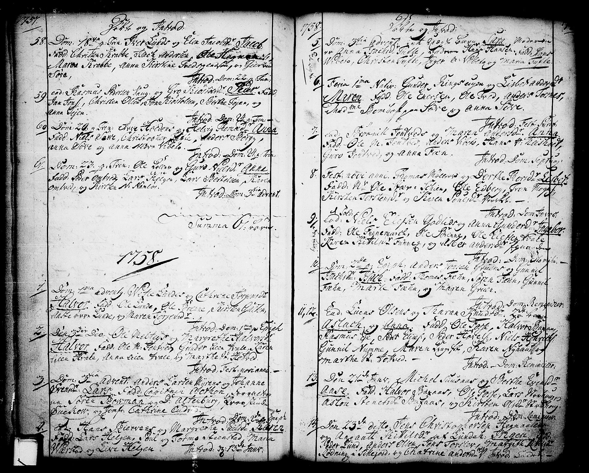 Holla kirkebøker, AV/SAKO-A-272/F/Fa/L0001: Ministerialbok nr. 1, 1717-1779, s. 74