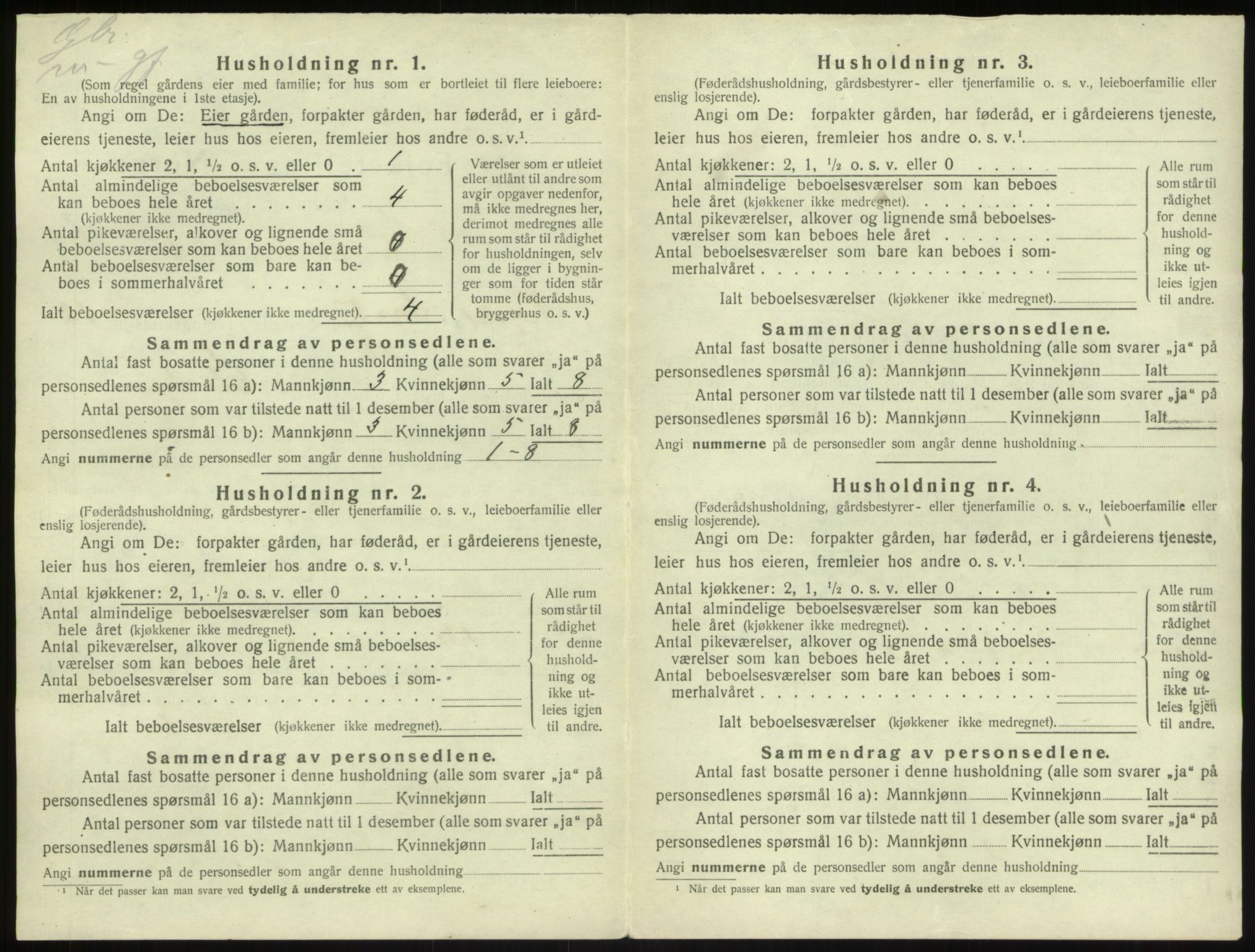 SAB, Folketelling 1920 for 1420 Sogndal herred, 1920, s. 719