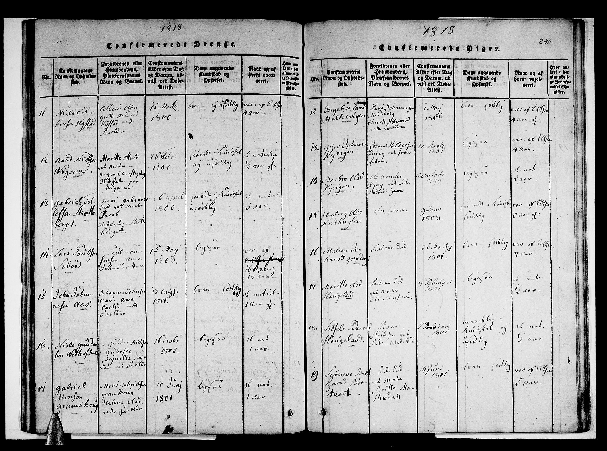 Stord sokneprestembete, AV/SAB-A-78201/H/Haa: Ministerialbok nr. A 5, 1816-1825, s. 246