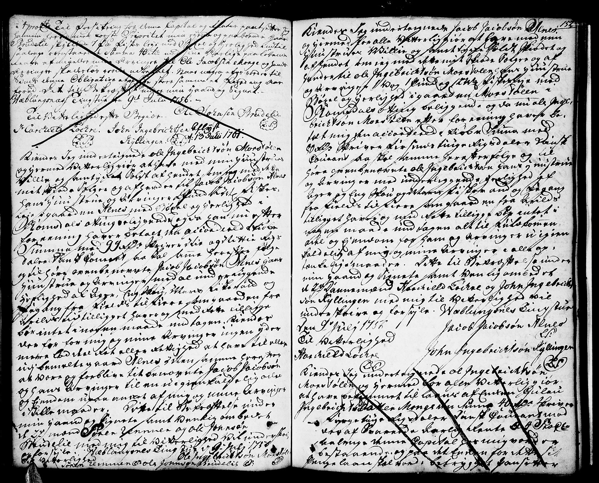 Romsdal sorenskriveri, SAT/A-4149/1/2/2C/L0003: Pantebok nr. 3, 1747-1767, s. 152