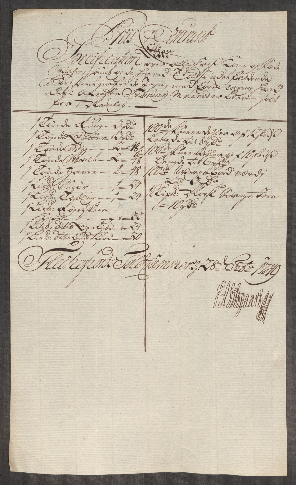 Rentekammeret inntil 1814, Realistisk ordnet avdeling, AV/RA-EA-4070/Oe/L0004: [Ø1]: Priskuranter, 1749-1752, s. 188