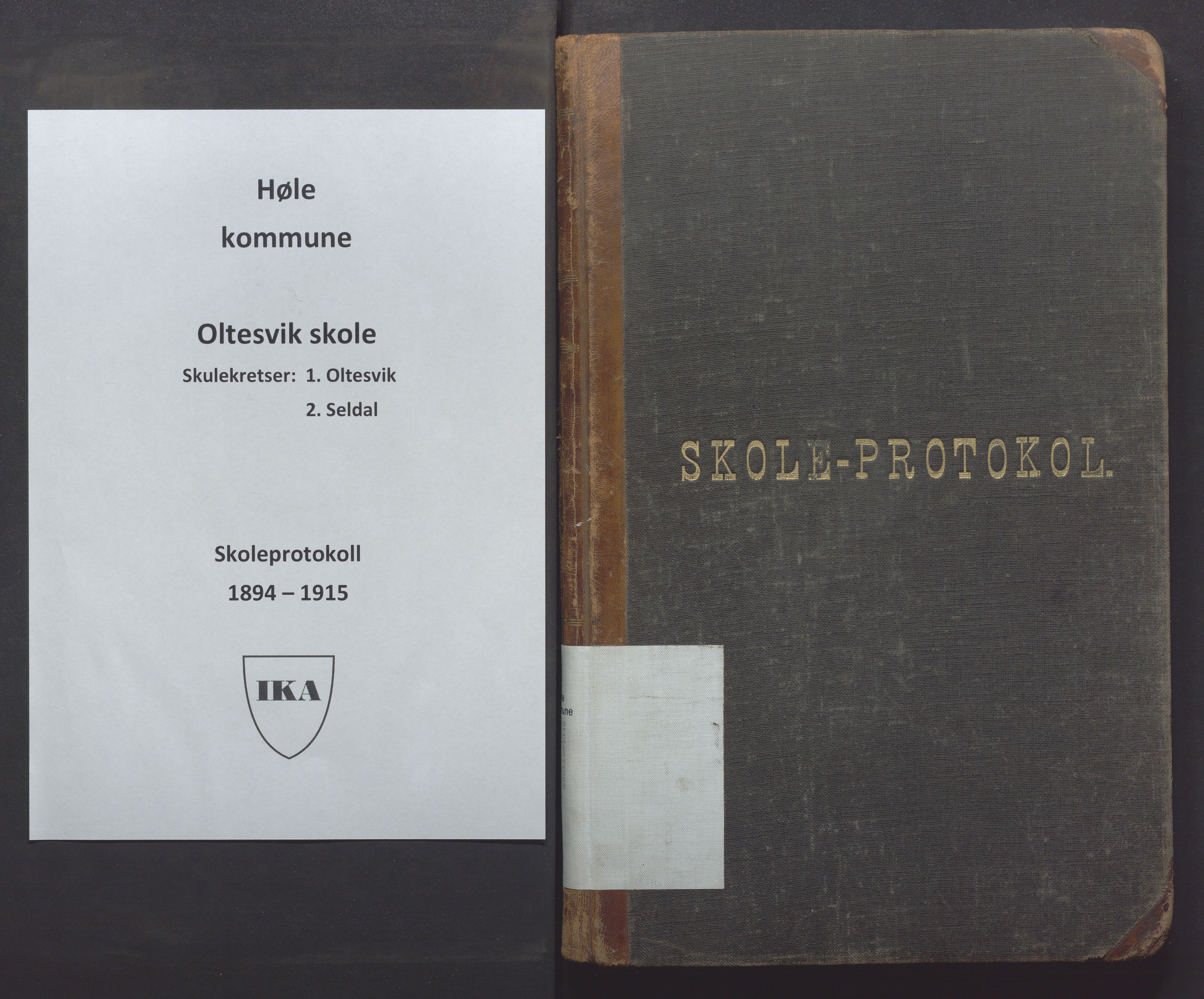 Høle kommune - Oltesvik skole, IKAR/K-100031/H/L0001: Skoleprotokoll, 1894-1915