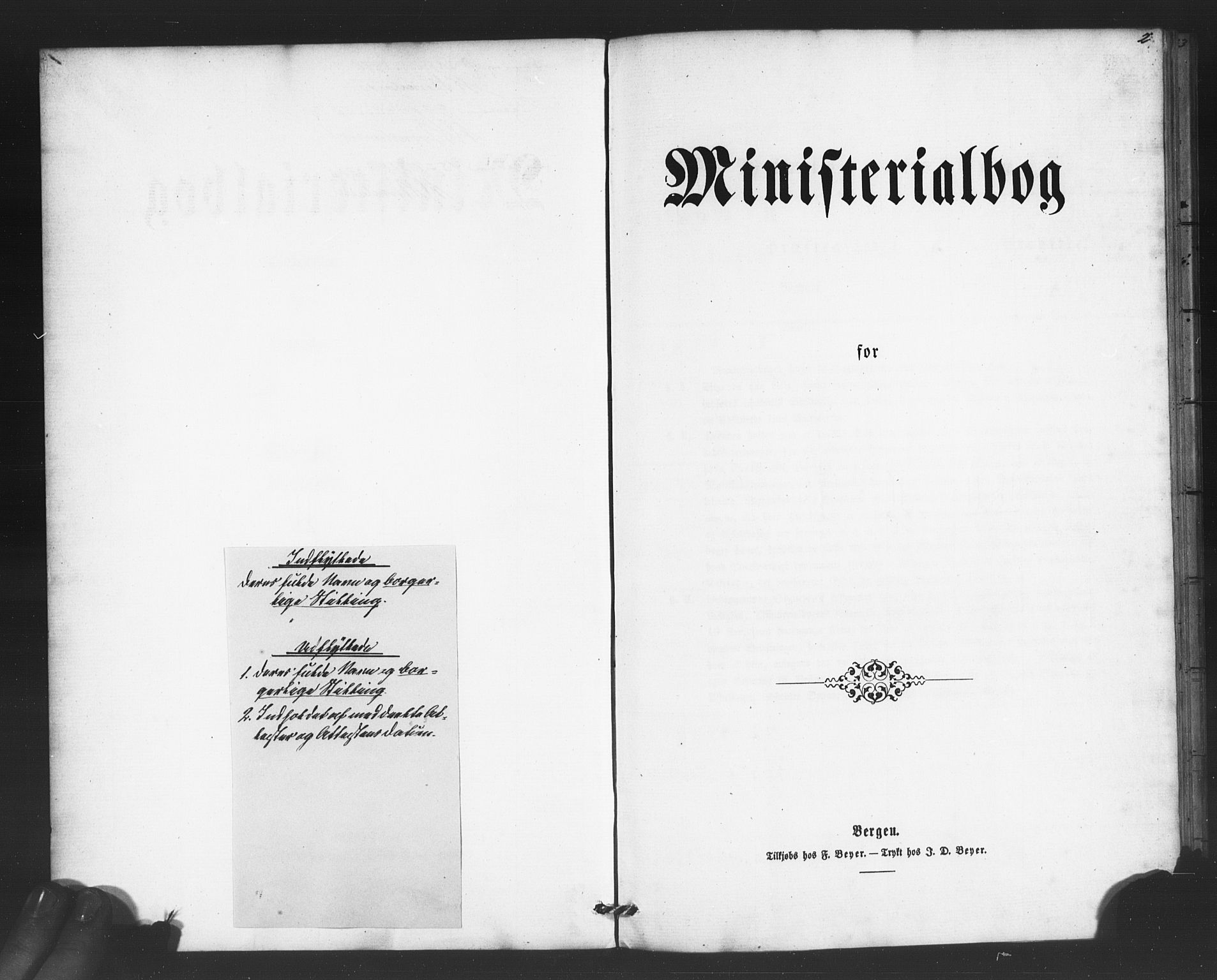 Nykirken Sokneprestembete, SAB/A-77101/H/Haa/L0050: Ministerialbok nr. G 2, 1858-1879, s. 2