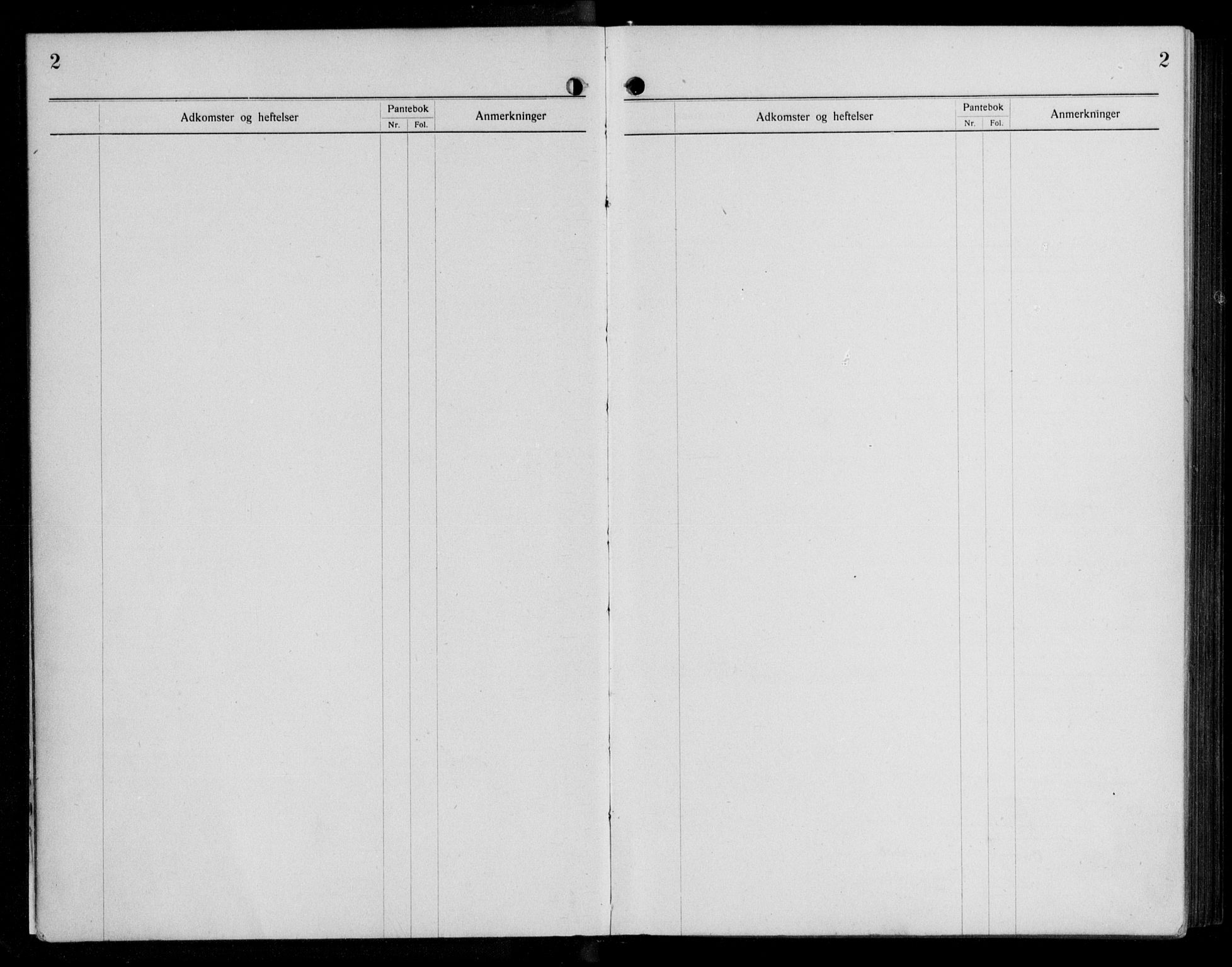 Byfogd og Byskriver i Bergen, SAB/A-3401/03/03AdD/L0014: Panteregister nr. A.d.D.14, 1894-1936, s. 2