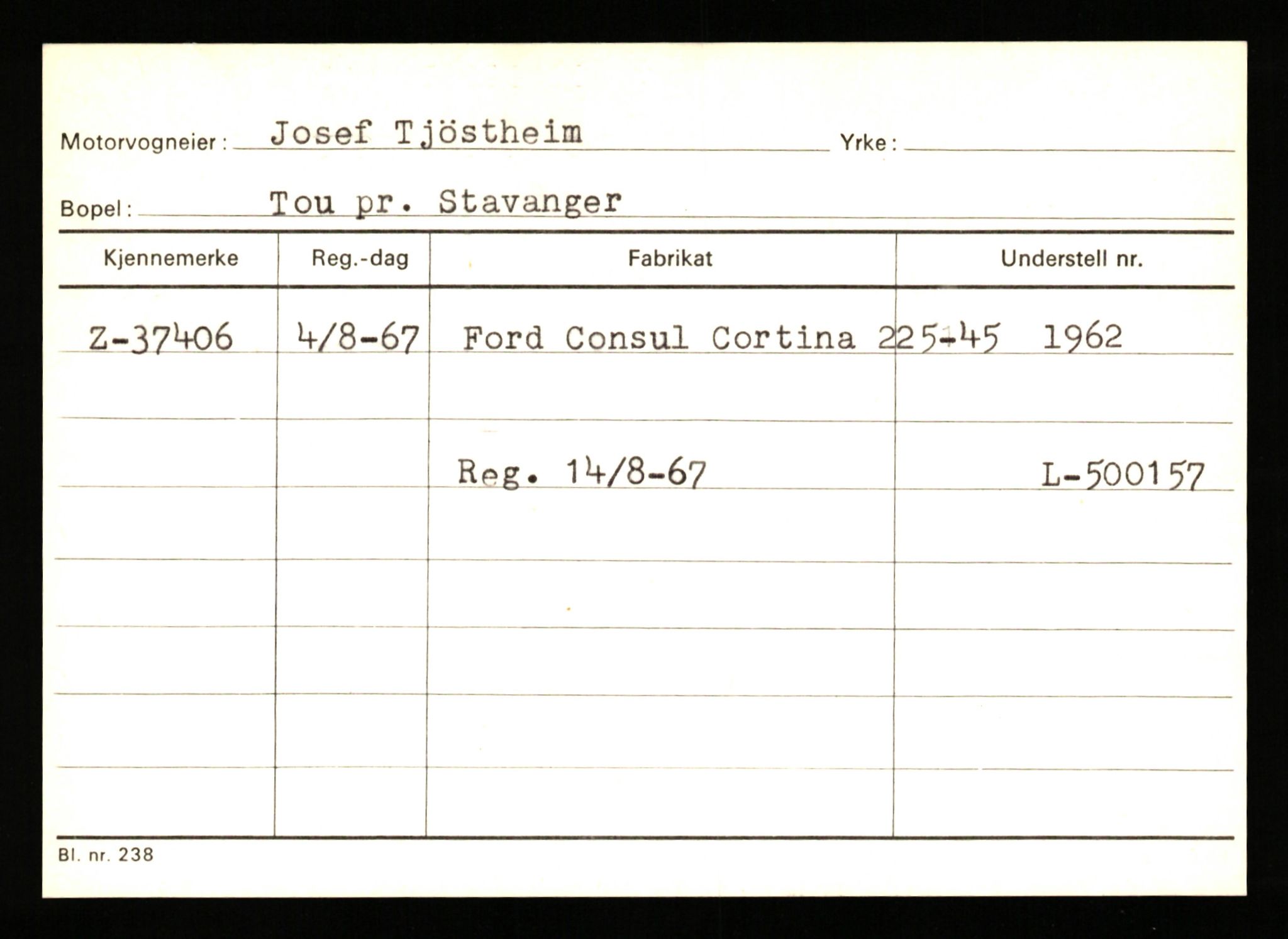 Stavanger trafikkstasjon, SAST/A-101942/0/G/L0006: Registreringsnummer: 34250 - 49007, 1930-1971, s. 923