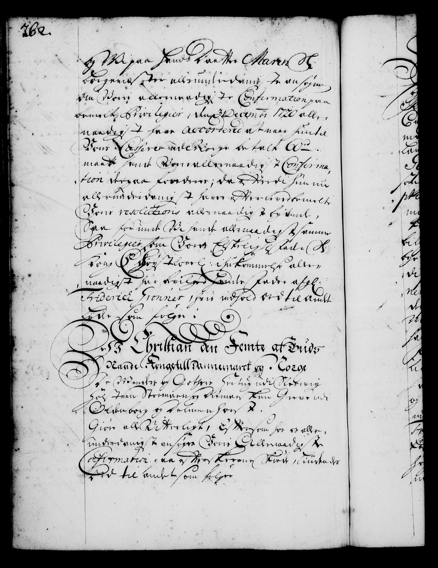 Rentekammeret, Kammerkanselliet, AV/RA-EA-3111/G/Gg/Gga/L0001: Norsk ekspedisjonsprotokoll med register (merket RK 53.1), 1720-1723, s. 262