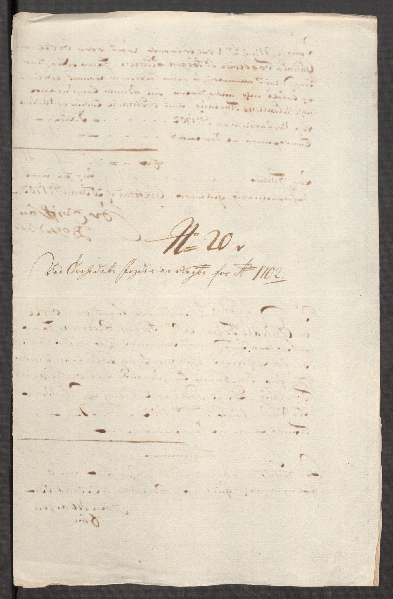 Rentekammeret inntil 1814, Reviderte regnskaper, Fogderegnskap, AV/RA-EA-4092/R60/L3952: Fogderegnskap Orkdal og Gauldal, 1702, s. 173