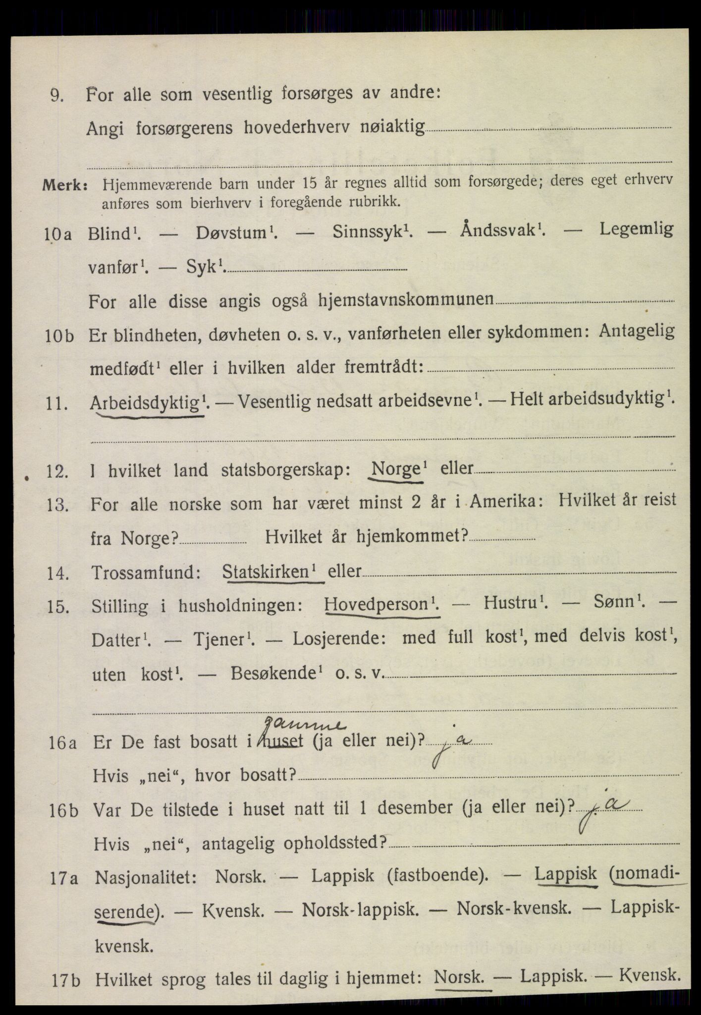 SAT, Folketelling 1920 for 1824 Vefsn herred, 1920, s. 2824