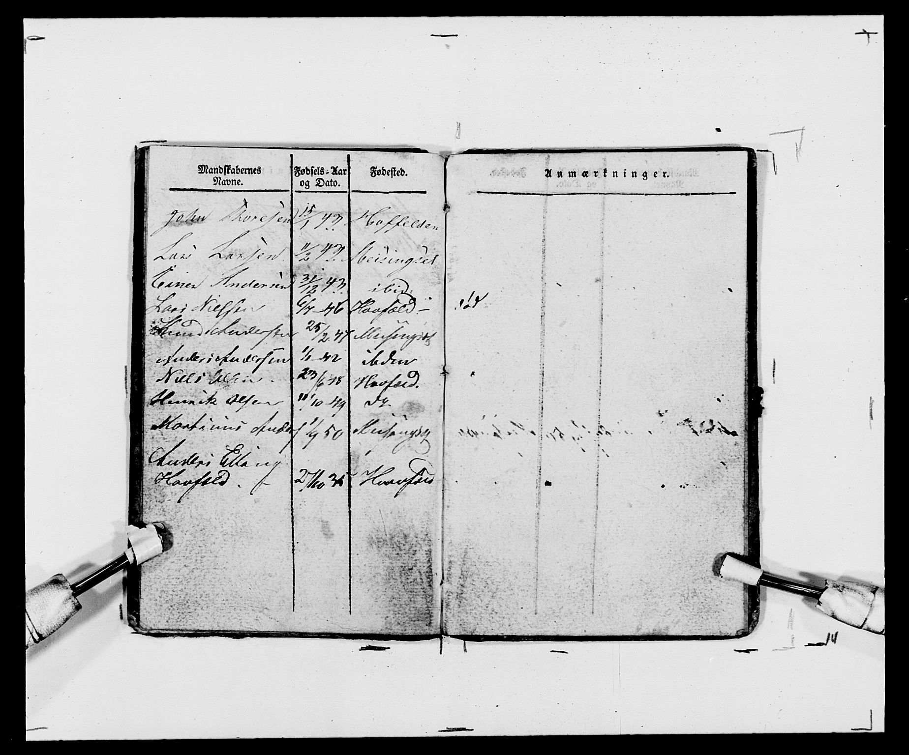 Generalitets- og kommissariatskollegiet, Det kongelige norske kommissariatskollegium, AV/RA-EA-5420/E/Eh/L0120: Tingvollske kompani, 1850-1870, s. 92