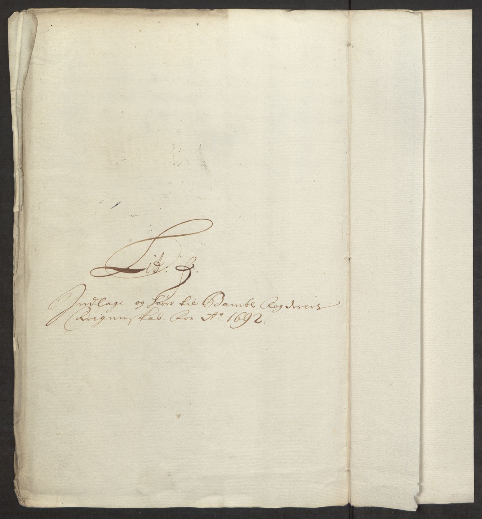 Rentekammeret inntil 1814, Reviderte regnskaper, Fogderegnskap, RA/EA-4092/R34/L2052: Fogderegnskap Bamble, 1692-1693, s. 156