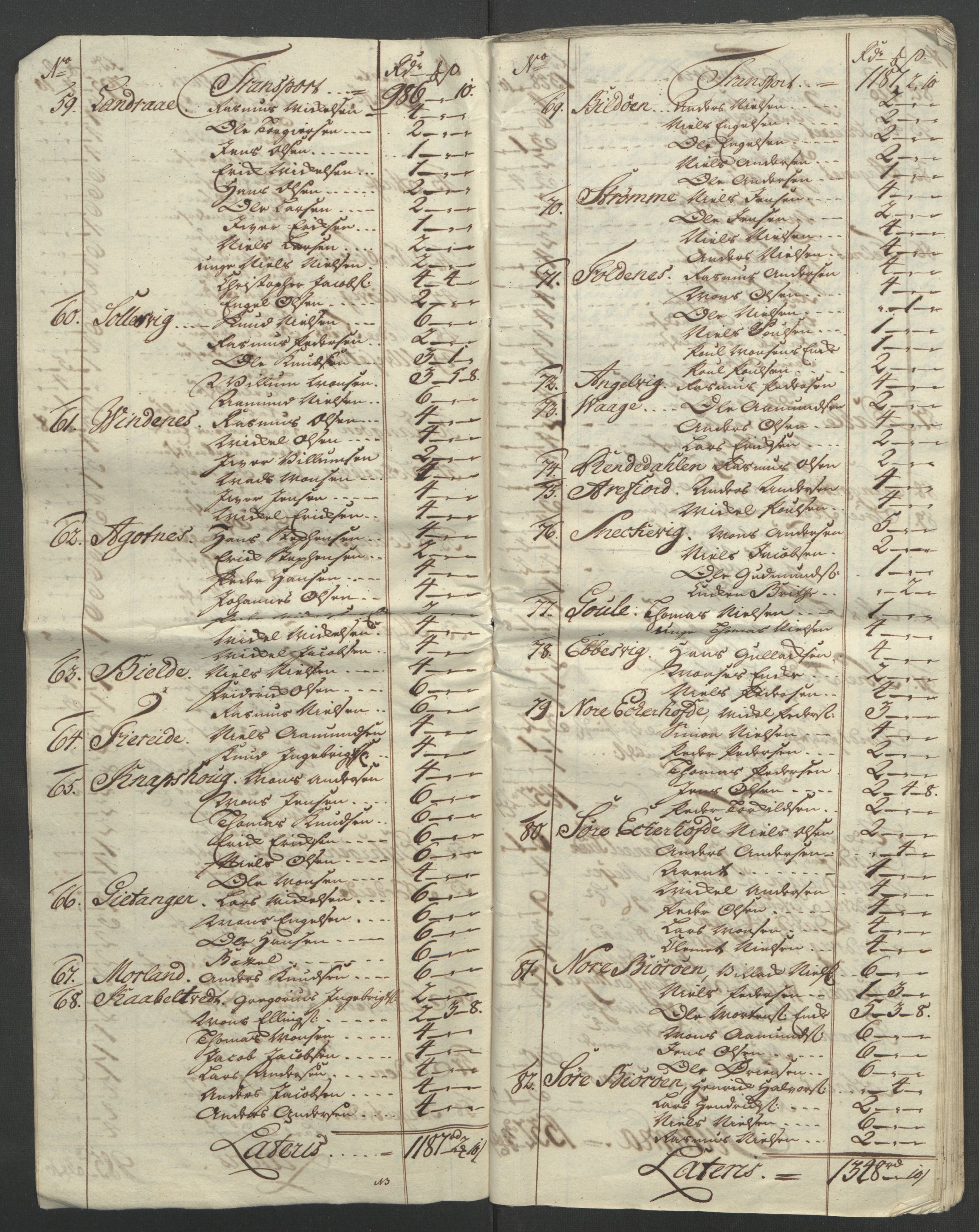 Rentekammeret inntil 1814, Reviderte regnskaper, Fogderegnskap, AV/RA-EA-4092/R51/L3303: Ekstraskatten Nordhordland og Voss, 1762-1772, s. 496