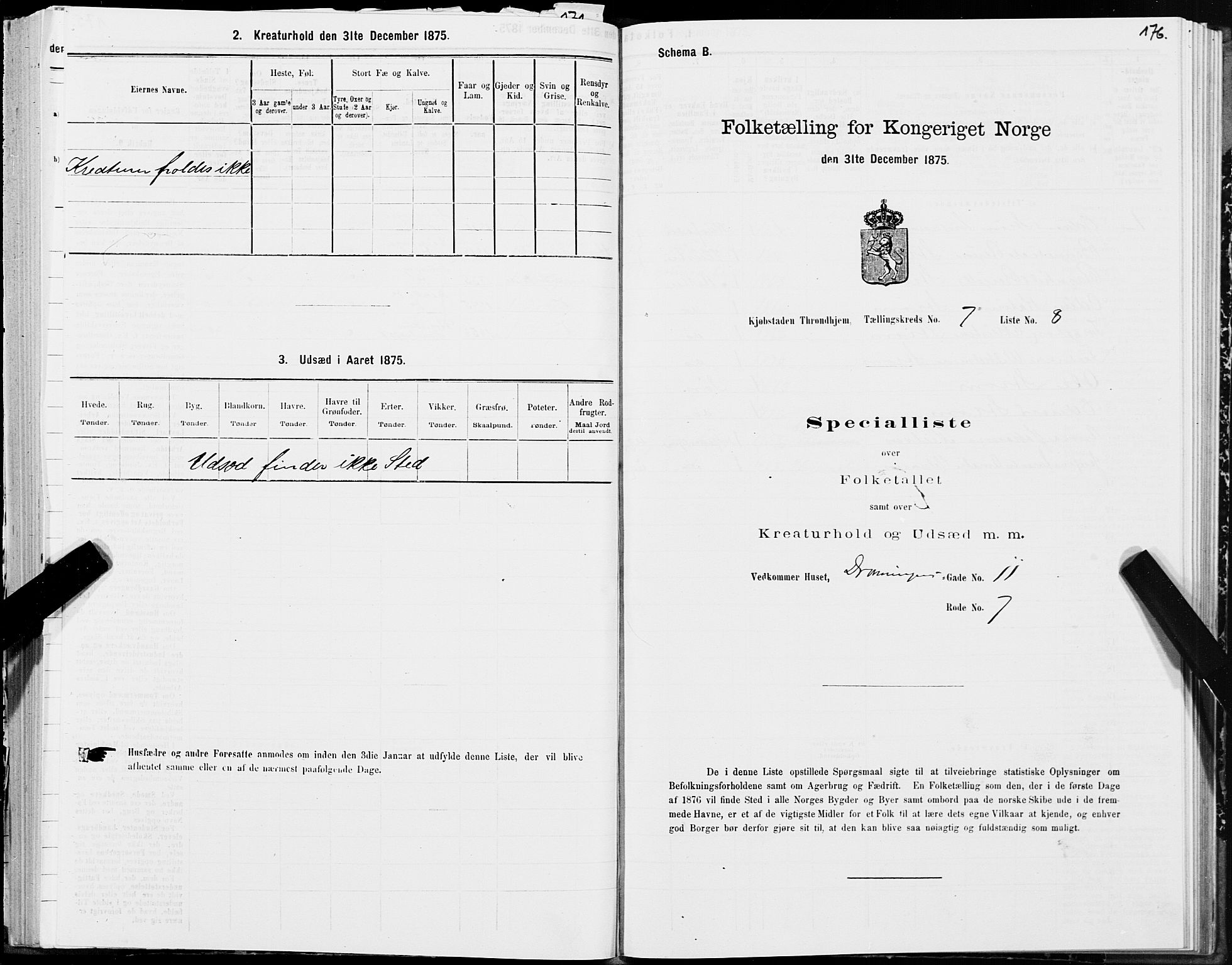 SAT, Folketelling 1875 for 1601 Trondheim kjøpstad, 1875, s. 4176