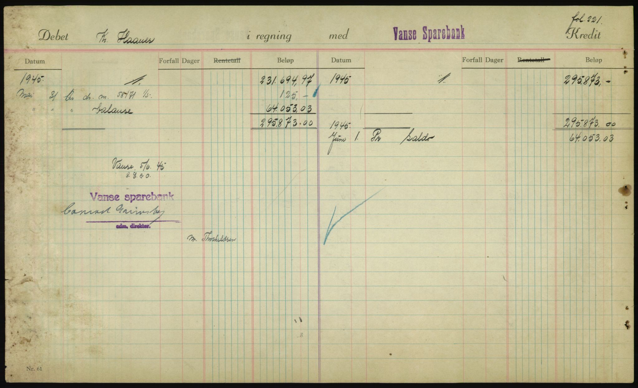 Forsvarsdepartementet, 10. kontor / Oppgjørskontoret, AV/RA-RAFA-1225/D/Db/L0180: Lista oppgjørskontor, 1942-1952, s. 1954