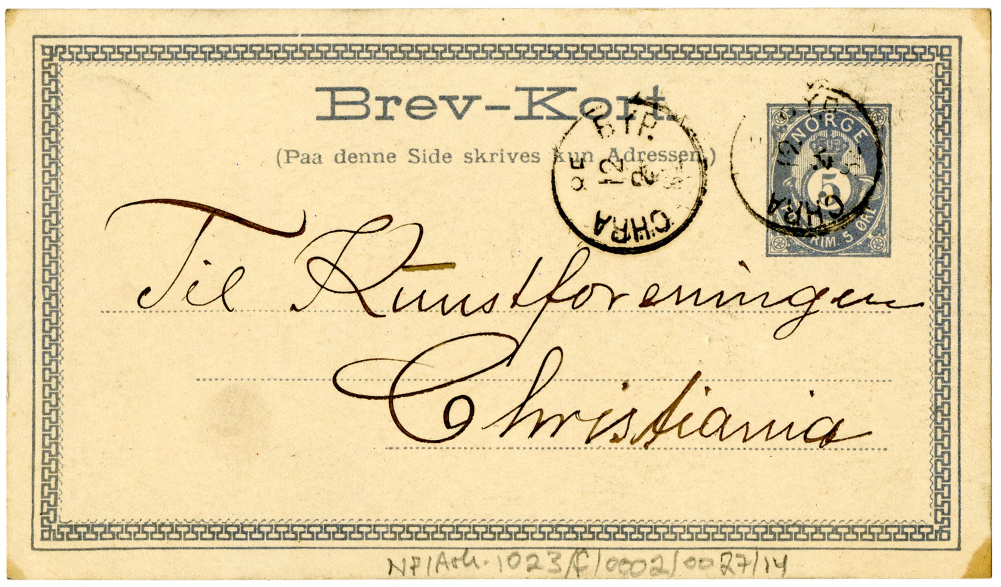 Diderik Maria Aalls brevsamling, NF/Ark-1023/F/L0002: D.M. Aalls brevsamling. B - C, 1799-1889, s. 151