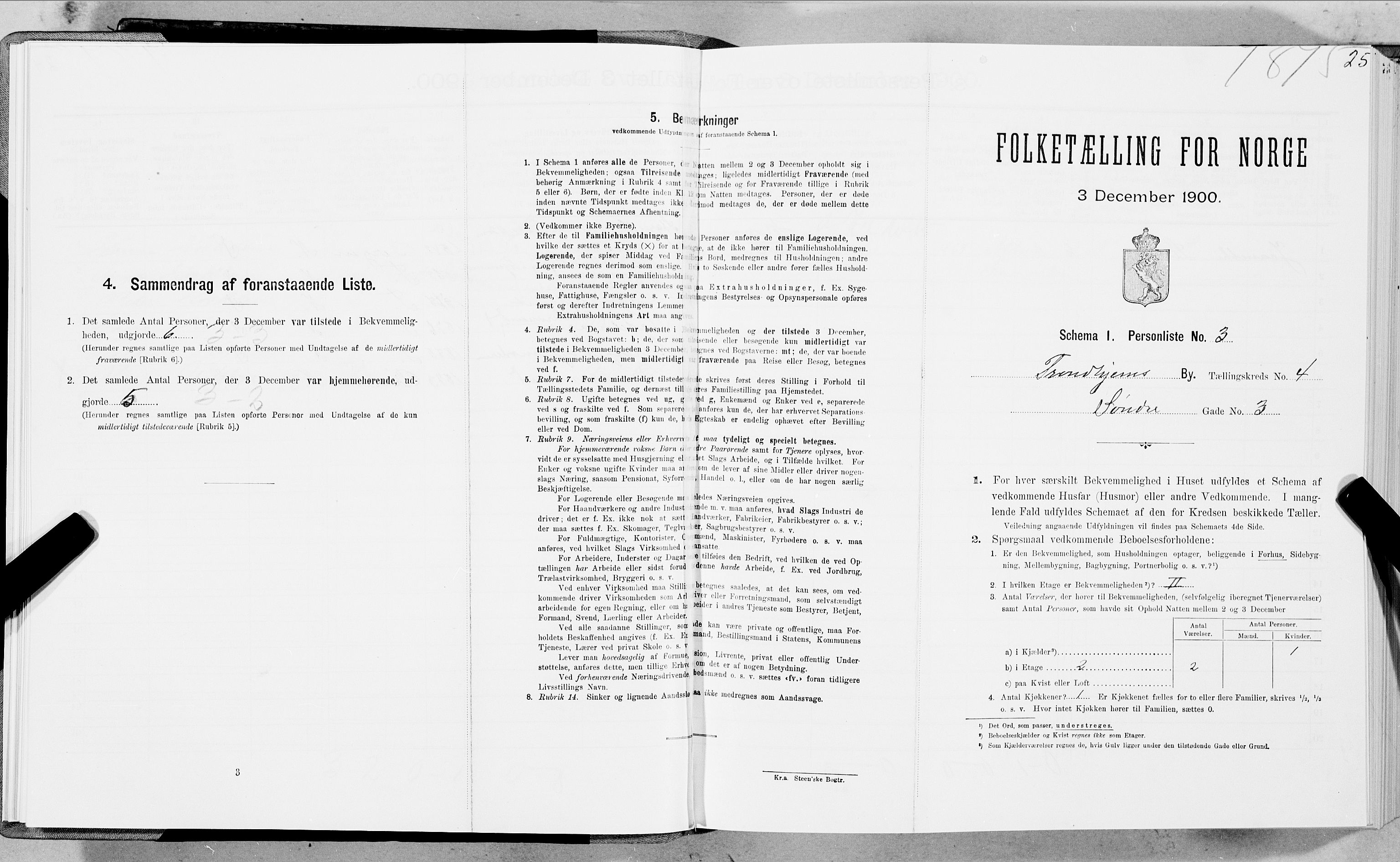 SAT, Folketelling 1900 for 1601 Trondheim kjøpstad, 1900, s. 604