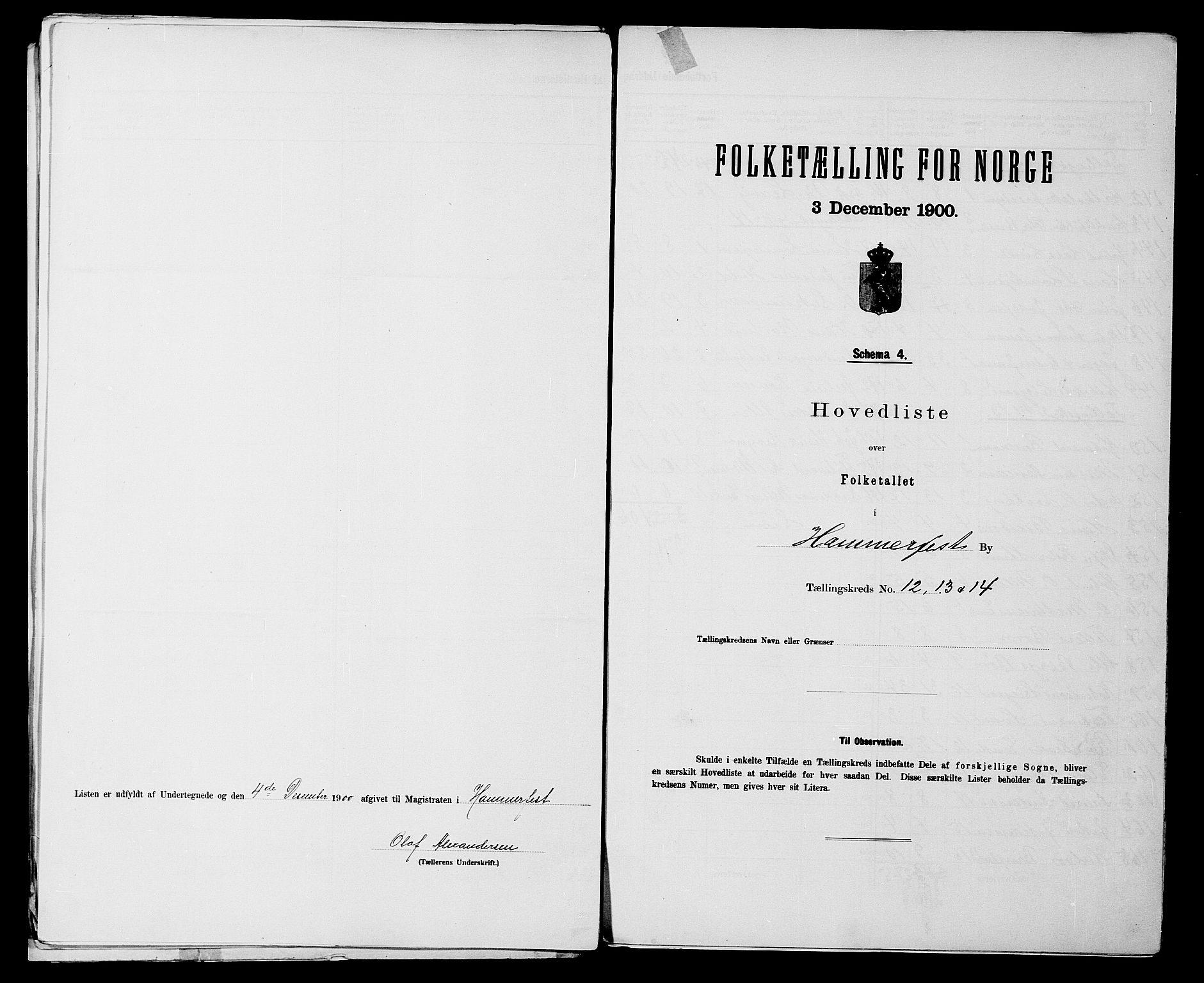 SATØ, Folketelling 1900 for 2001 Hammerfest kjøpstad, 1900, s. 15