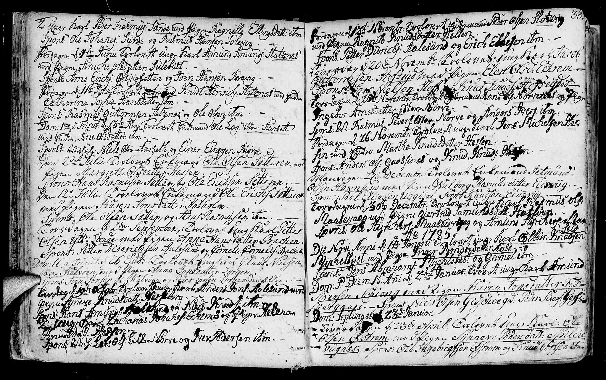 Ministerialprotokoller, klokkerbøker og fødselsregistre - Møre og Romsdal, AV/SAT-A-1454/528/L0392: Ministerialbok nr. 528A03, 1762-1800, s. 33