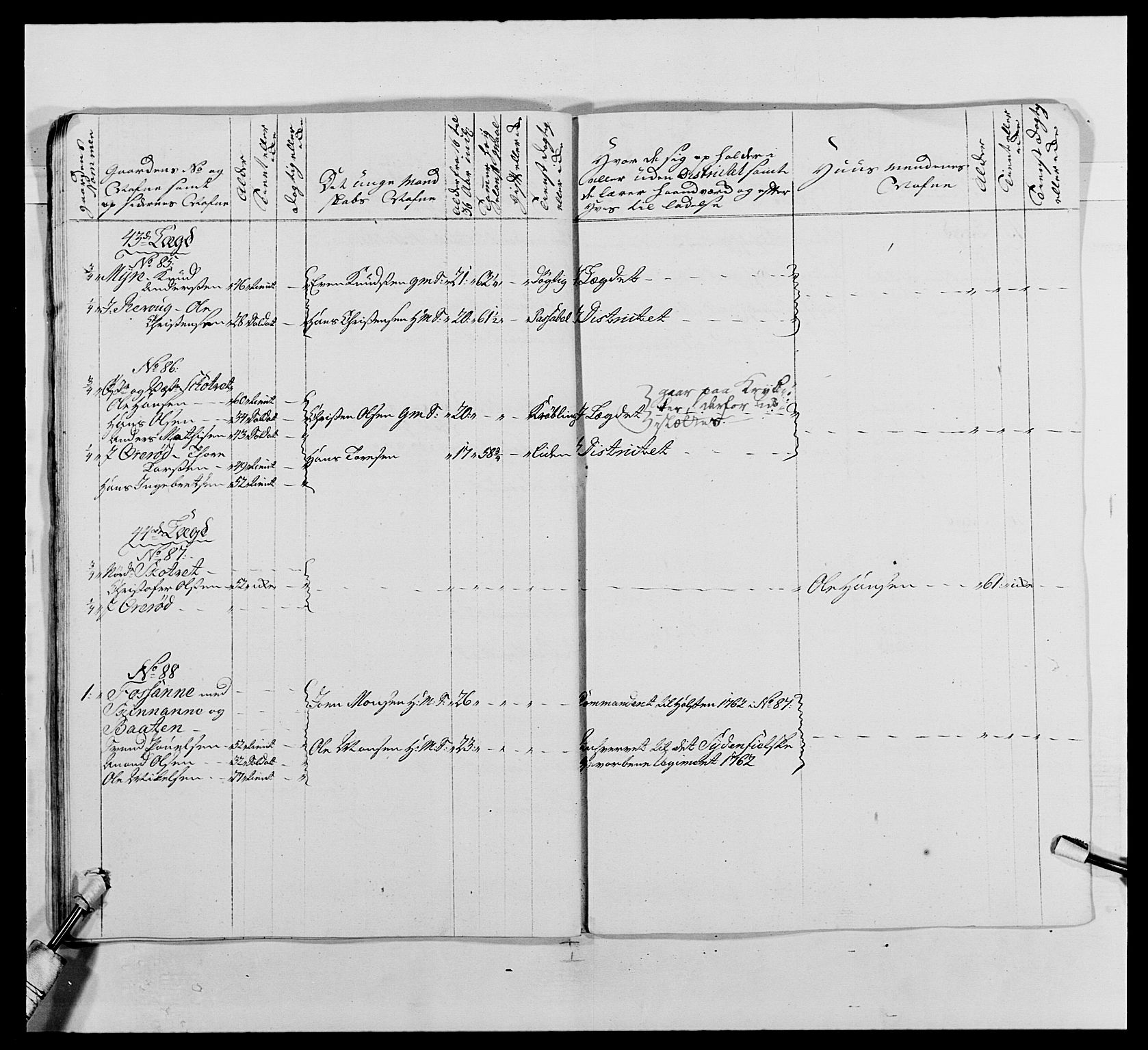 Kommanderende general (KG I) med Det norske krigsdirektorium, AV/RA-EA-5419/E/Ea/L0488: 1. Akershusiske regiment, 1765, s. 222