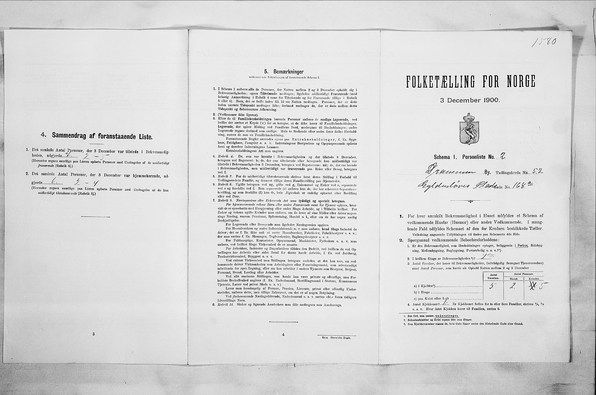 RA, Folketelling 1900 for 0602 Drammen kjøpstad, 1900, s. 8986