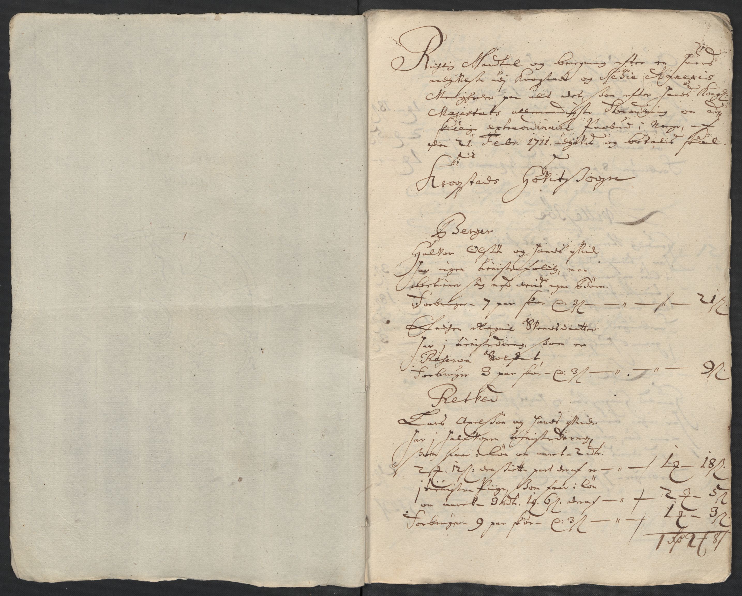 Rentekammeret inntil 1814, Reviderte regnskaper, Fogderegnskap, AV/RA-EA-4092/R10/L0449: Fogderegnskap Aker og Follo, 1711, s. 76