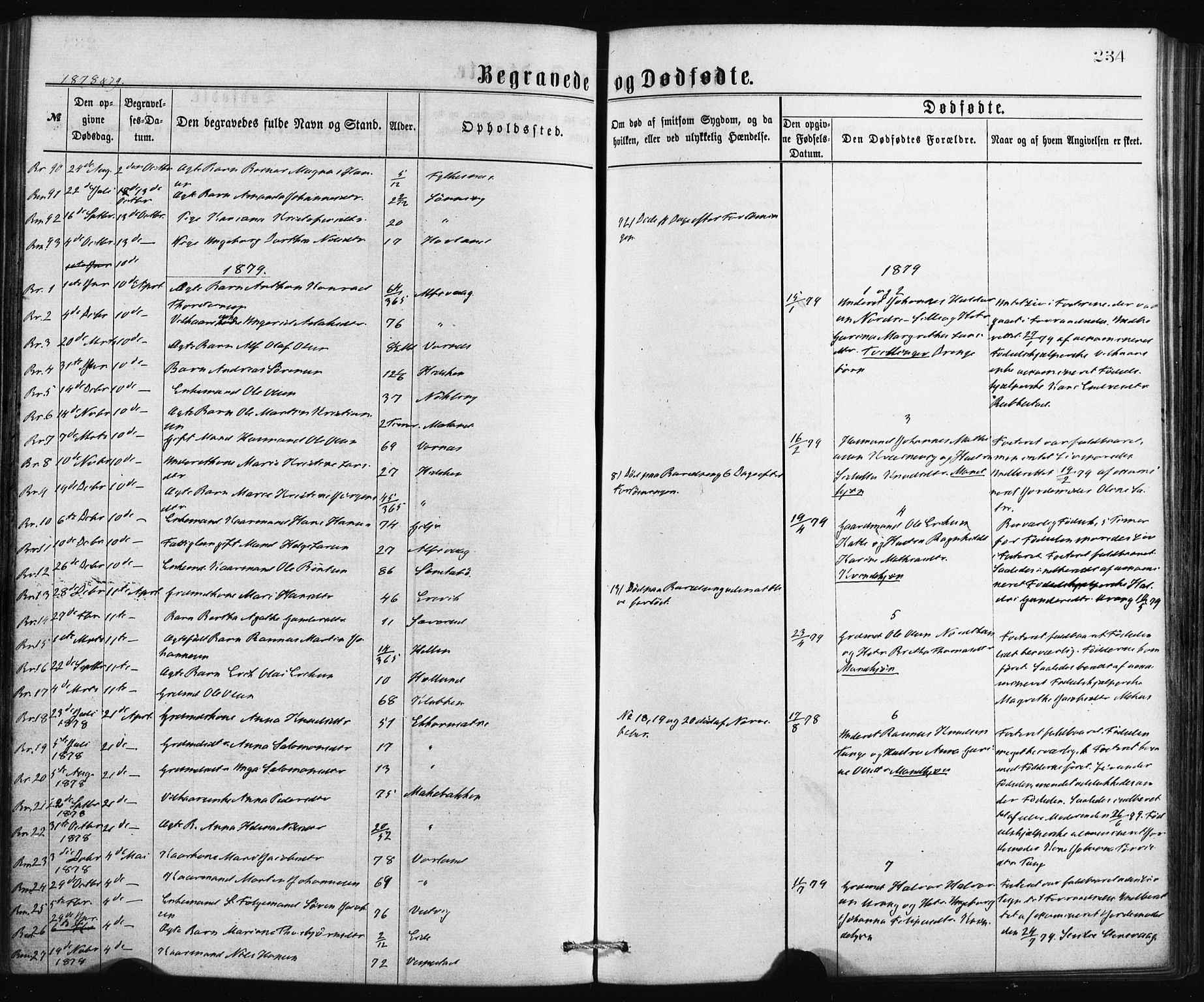 Finnås sokneprestembete, SAB/A-99925/H/Ha/Haa/Haaa/L0009: Ministerialbok nr. A 9, 1873-1881, s. 234