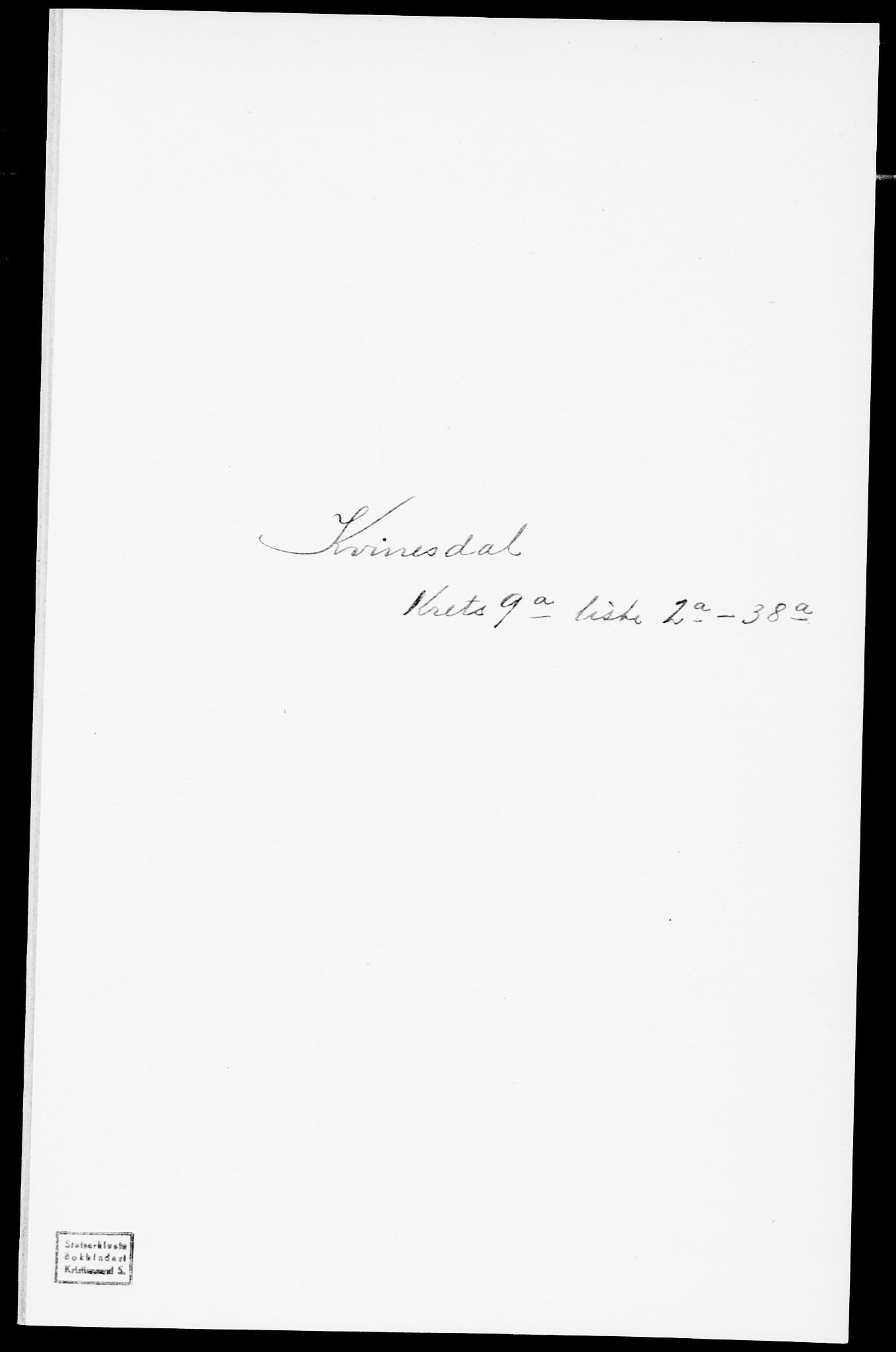 SAK, Folketelling 1875 for 1037P Kvinesdal prestegjeld, 1875, s. 1462