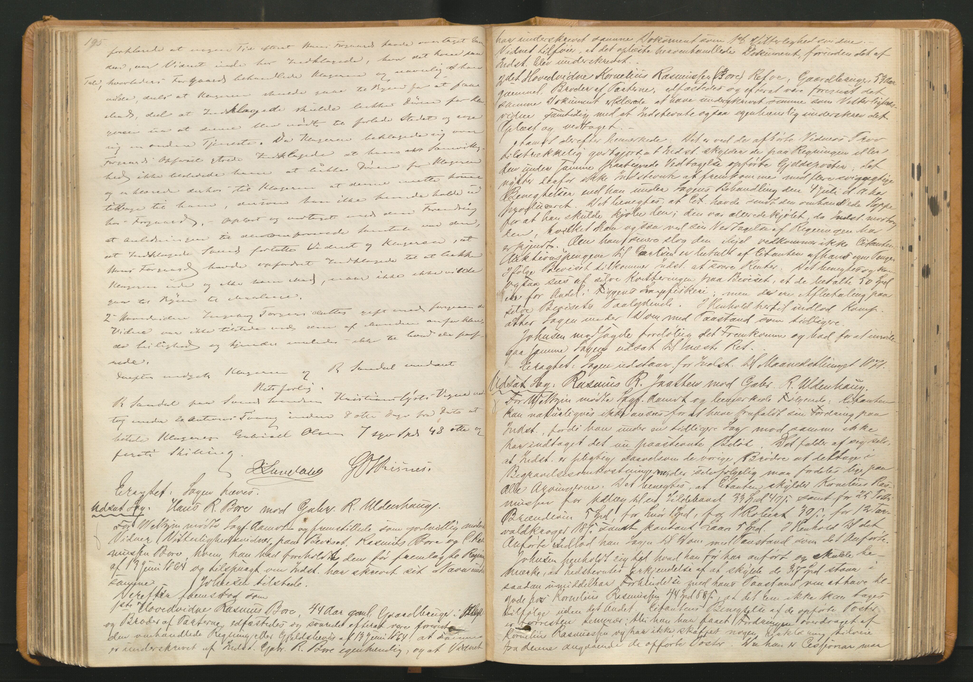 Jæren sorenskriveri, AV/SAST-A-100310/01/3/30/30BA/L0001: TINGBOK 7, 1868-1873, s. 195