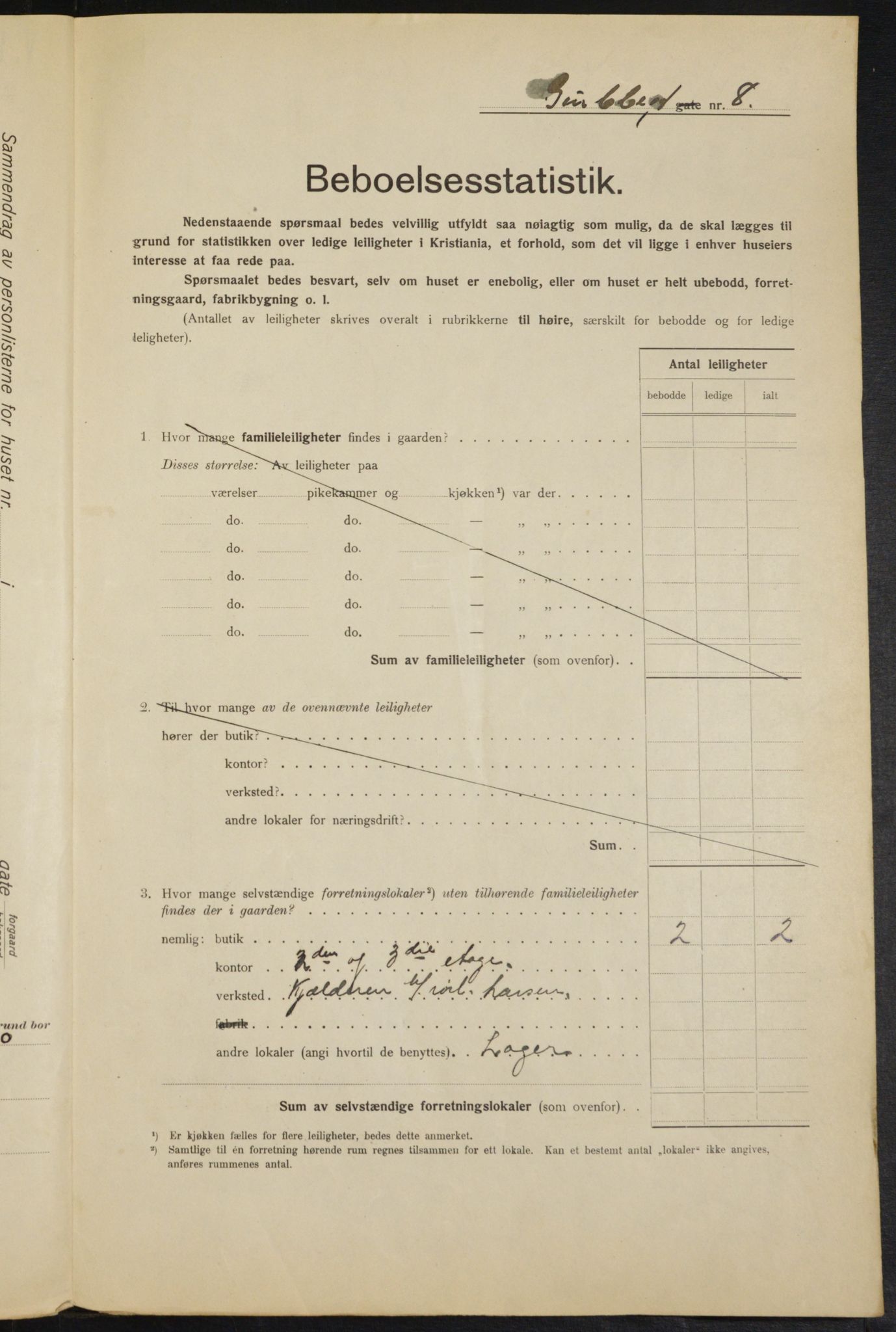 OBA, Kommunal folketelling 1.2.1915 for Kristiania, 1915, s. 29822