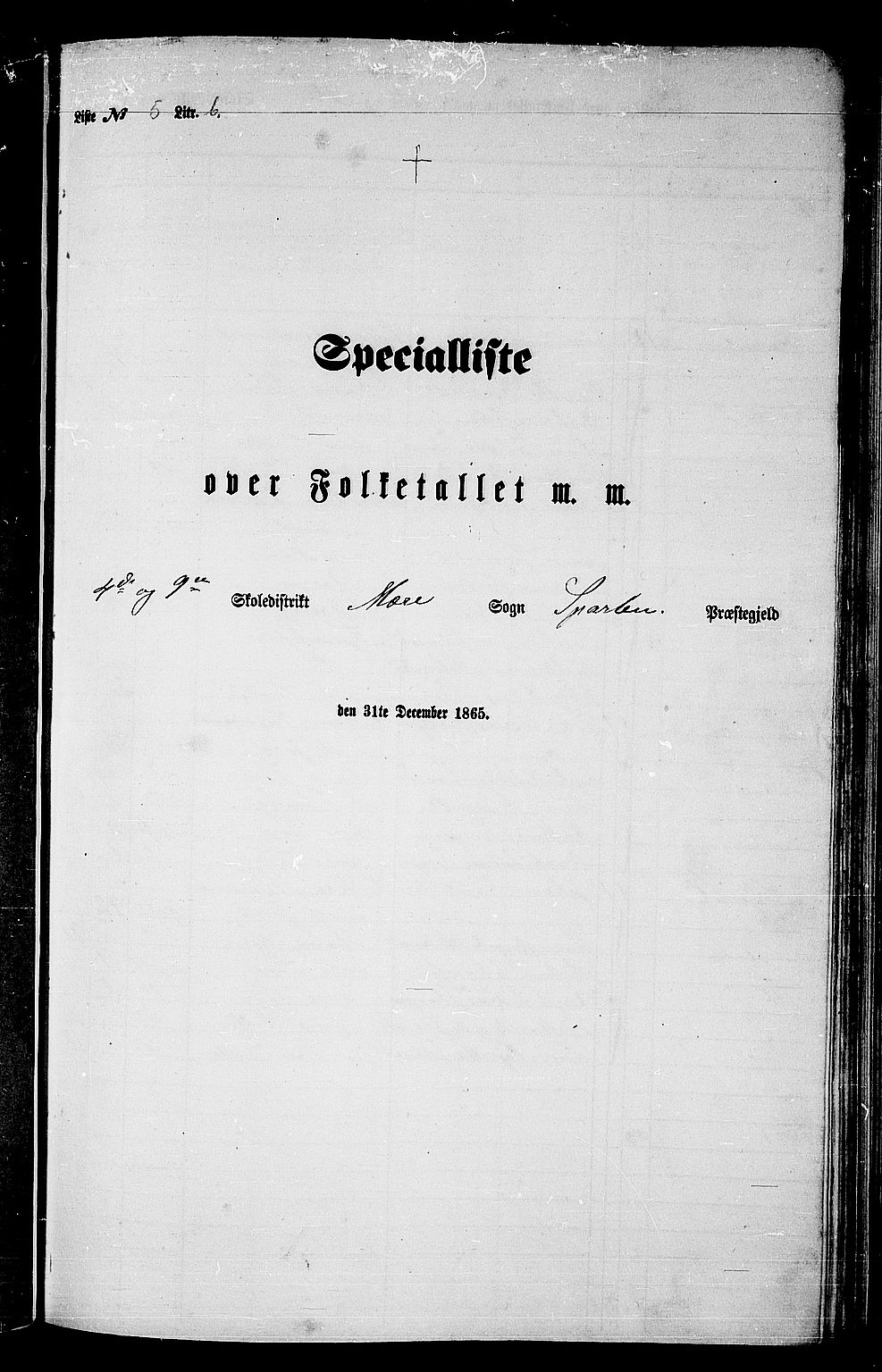 RA, Folketelling 1865 for 1731P Sparbu prestegjeld, 1865, s. 113