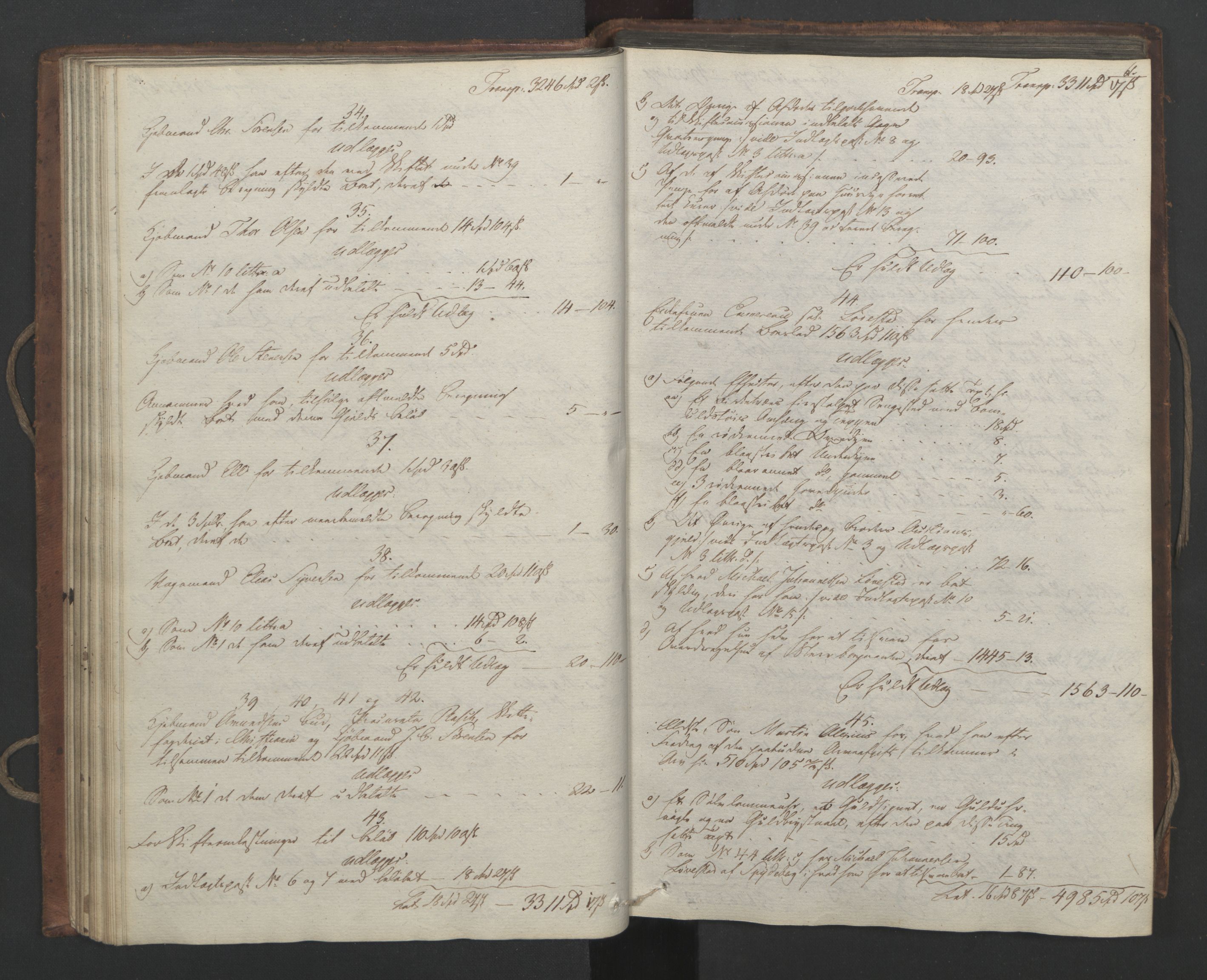 Forsvaret, Generalauditøren, AV/RA-RAFA-1772/F/Fj/Fjc/L0011: Skifteprotokol for Kavallrie-Brigaden 31.10. 1821 - 14. 2. 1825., 1821-1825, s. 60b-61a