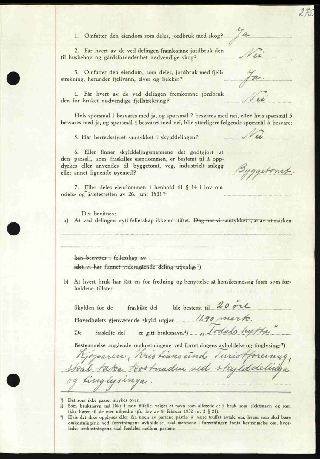 Nordmøre sorenskriveri, AV/SAT-A-4132/1/2/2Ca: Pantebok nr. A107, 1947-1948, Dagboknr: 3095/1947