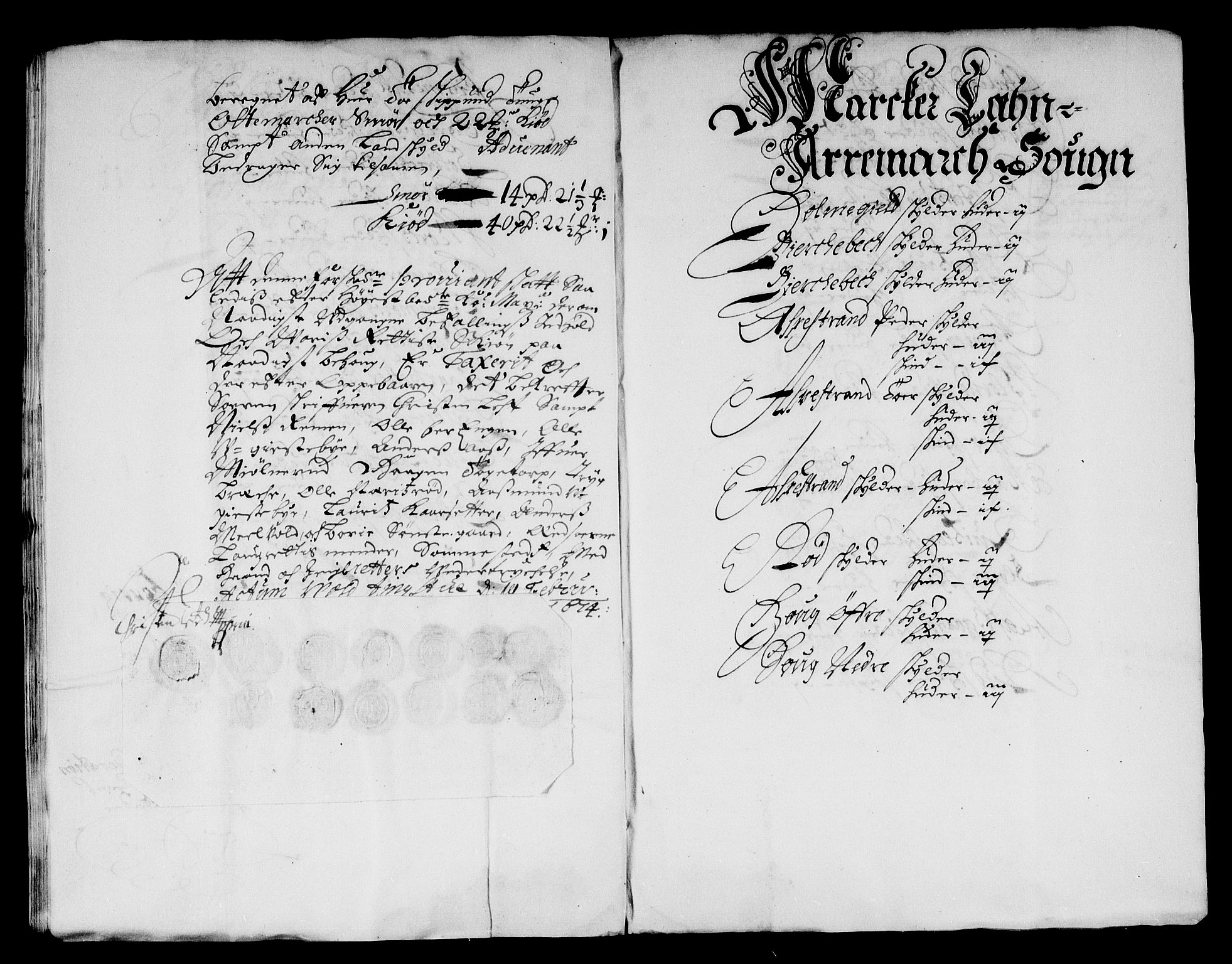 Rentekammeret inntil 1814, Reviderte regnskaper, Stiftamtstueregnskaper, Landkommissariatet på Akershus og Akershus stiftamt, RA/EA-5869/R/Rb/L0101: Akershus stiftamt, 1674