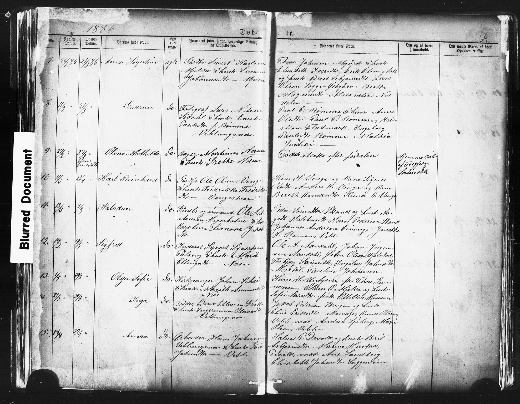Ministerialprotokoller, klokkerbøker og fødselsregistre - Møre og Romsdal, AV/SAT-A-1454/544/L0580: Klokkerbok nr. 544C02, 1867-1909, s. 69