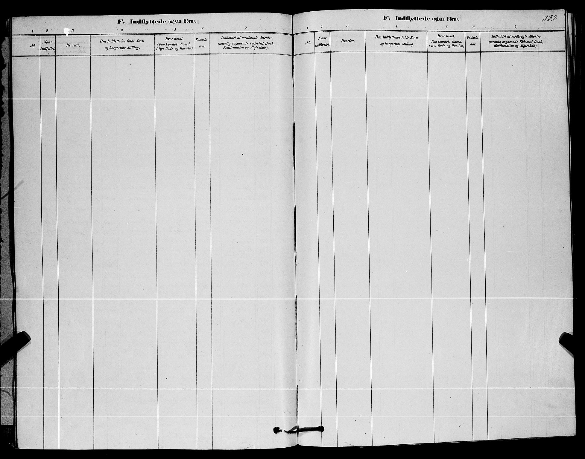 Nøtterøy kirkebøker, AV/SAKO-A-354/G/Ga/L0003: Klokkerbok nr. I 3, 1878-1893, s. 332