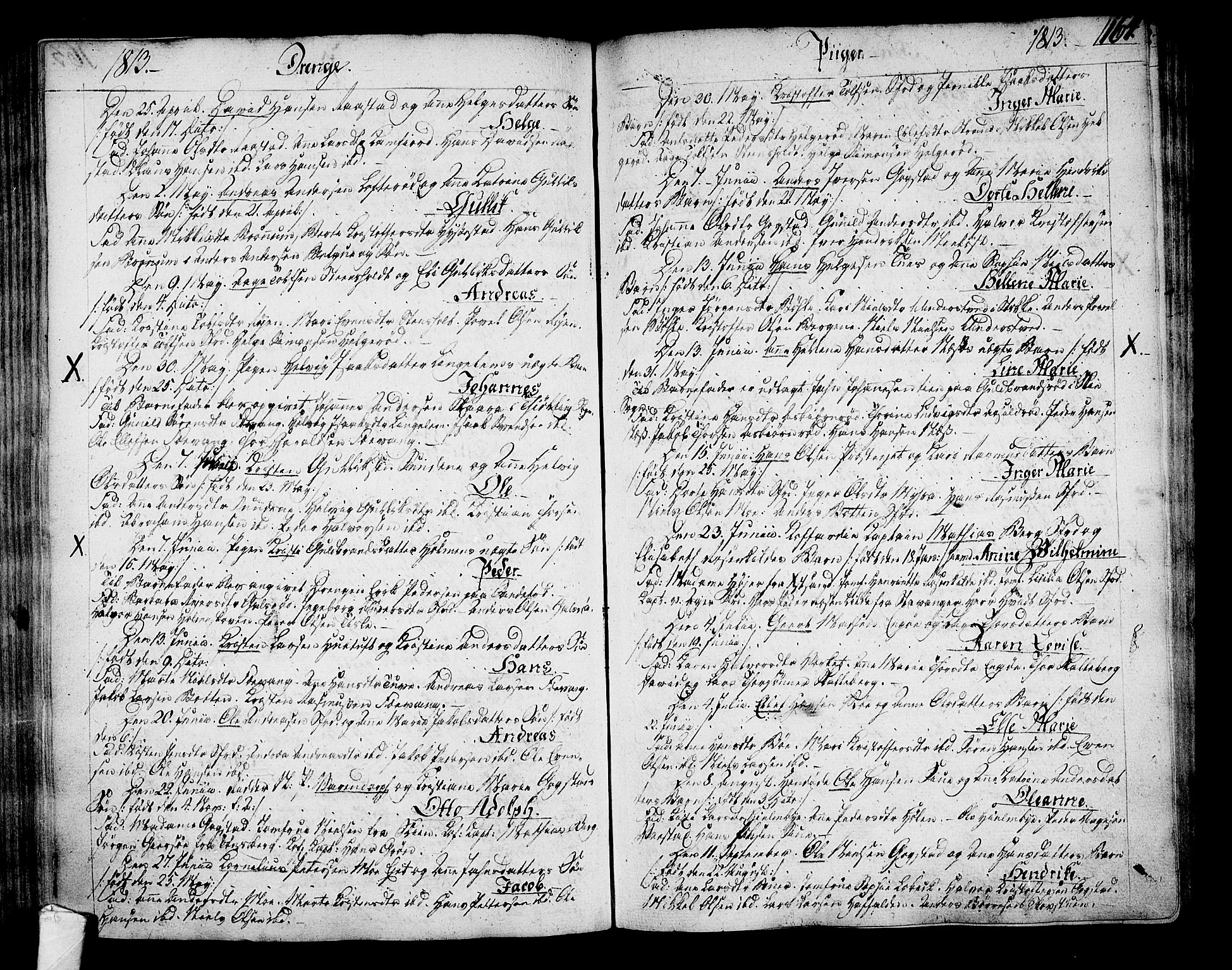 Sandar kirkebøker, AV/SAKO-A-243/F/Fa/L0003: Ministerialbok nr. 3, 1789-1814, s. 164