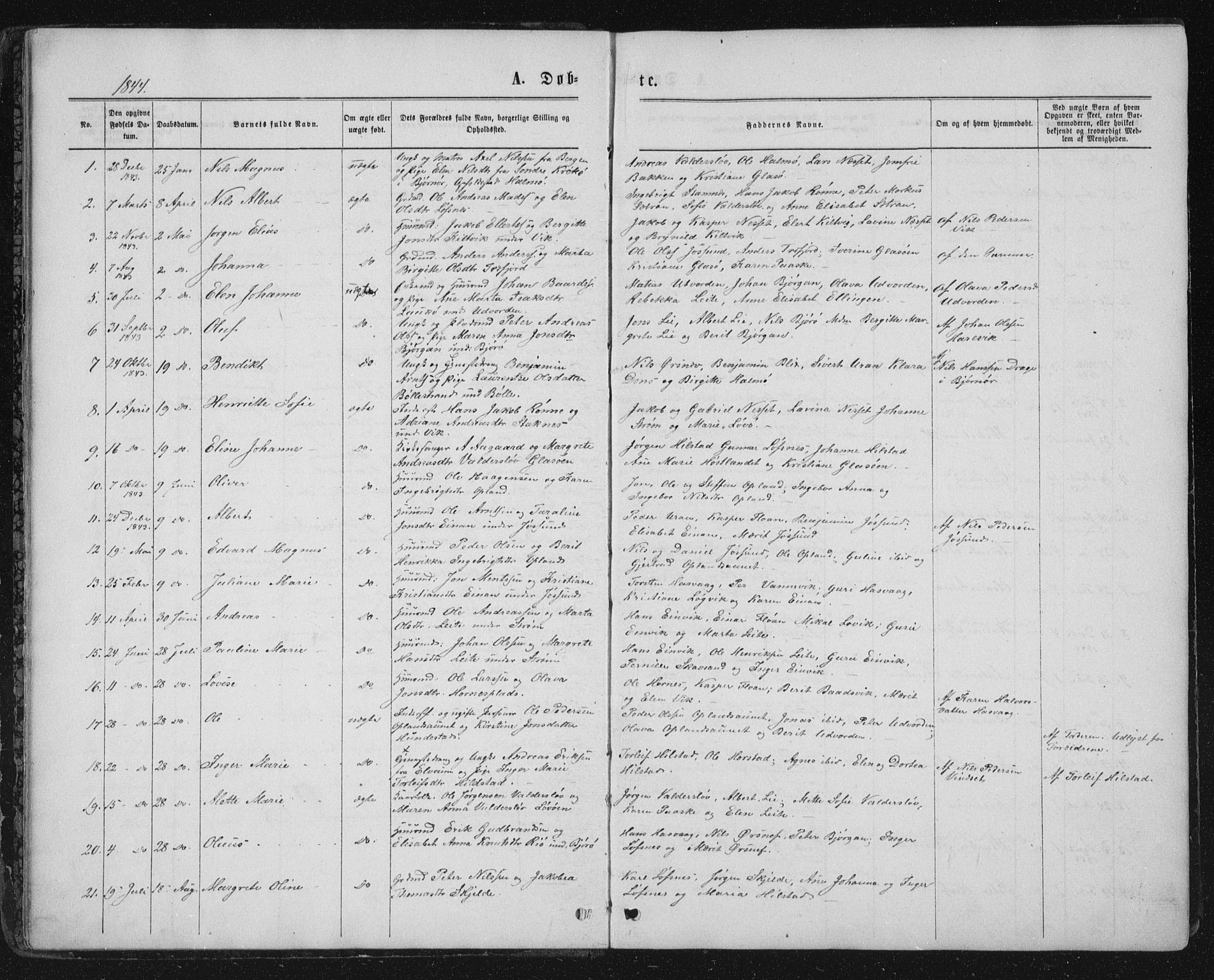 Ministerialprotokoller, klokkerbøker og fødselsregistre - Nord-Trøndelag, AV/SAT-A-1458/771/L0595: Ministerialbok nr. 771A02, 1840-1869