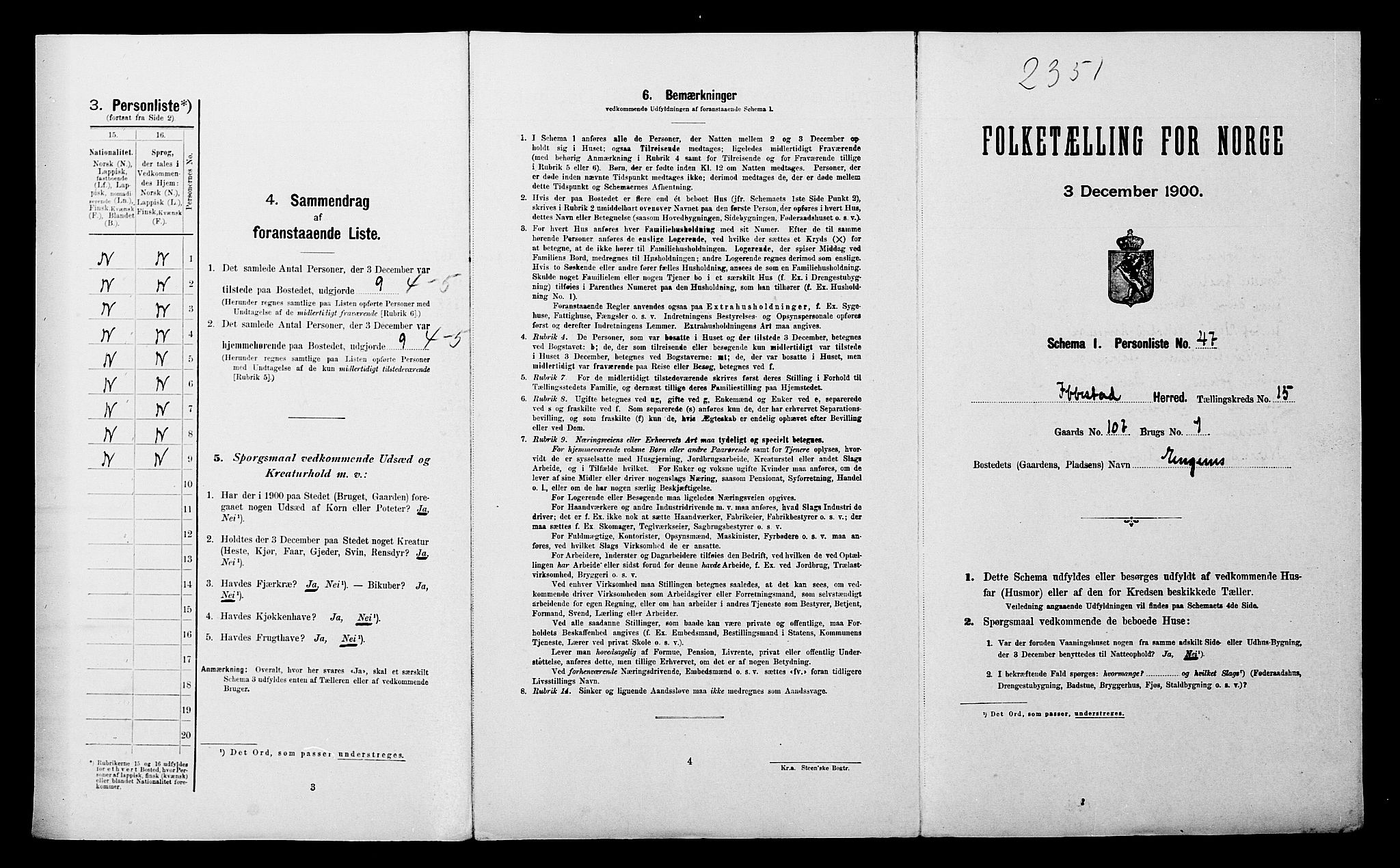 SATØ, Folketelling 1900 for 1917 Ibestad herred, 1900, s. 2125