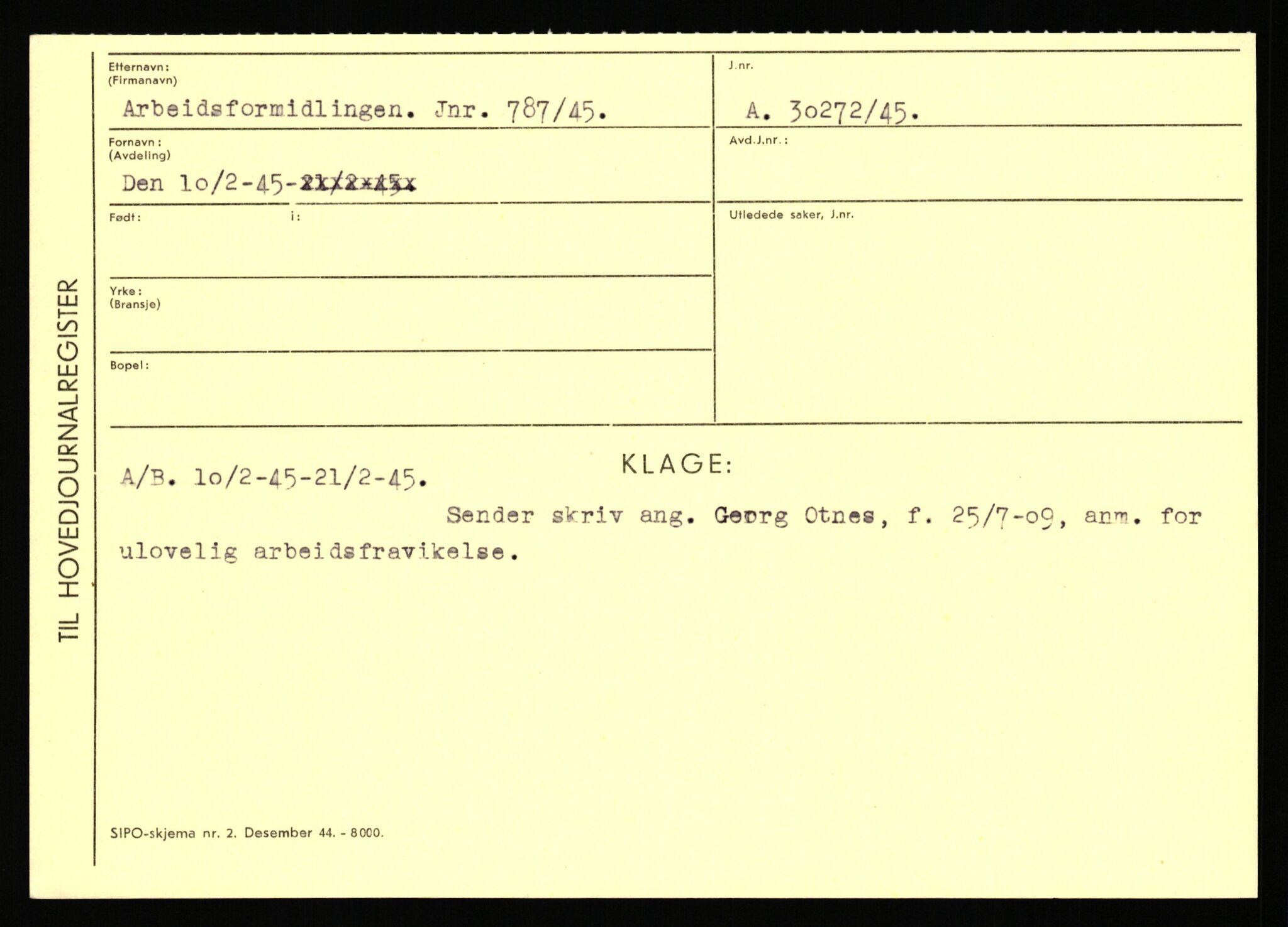 Statspolitiet - Hovedkontoret / Osloavdelingen, AV/RA-S-1329/C/Ca/L0001: Aabakken - Armann, 1943-1945, s. 5194