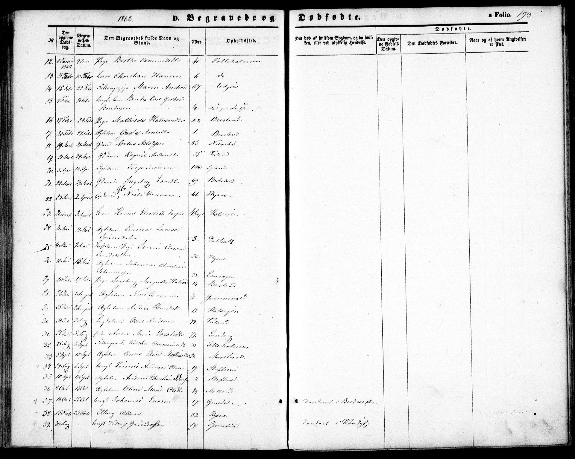 Hommedal sokneprestkontor, SAK/1111-0023/F/Fa/Fab/L0005: Ministerialbok nr. A 5, 1861-1877, s. 193
