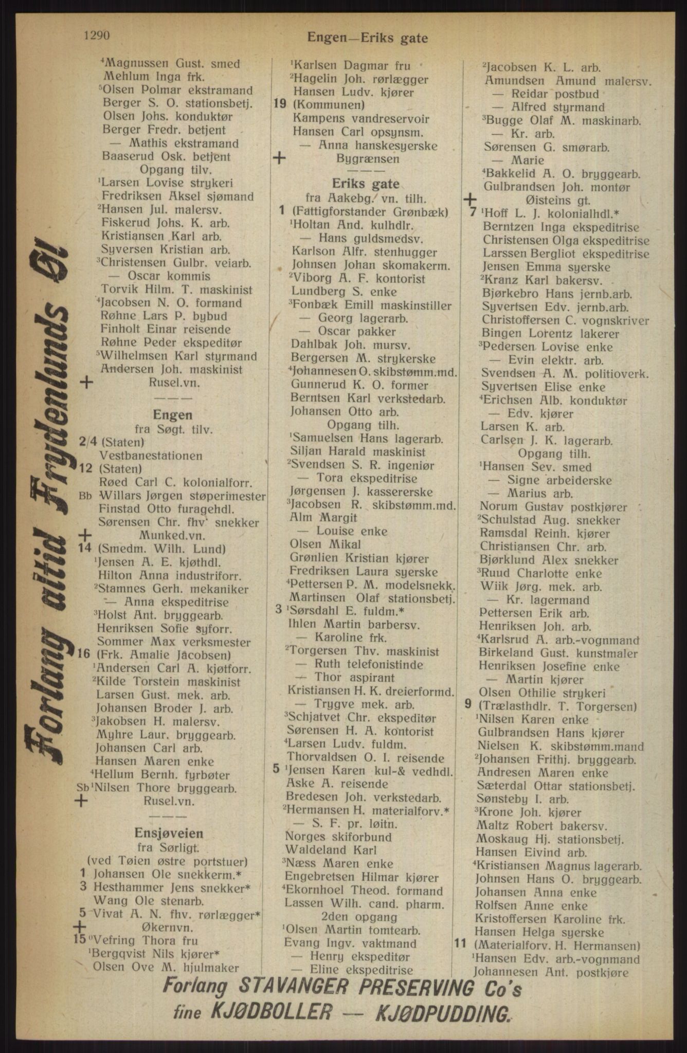 Kristiania/Oslo adressebok, PUBL/-, 1914, s. 1290