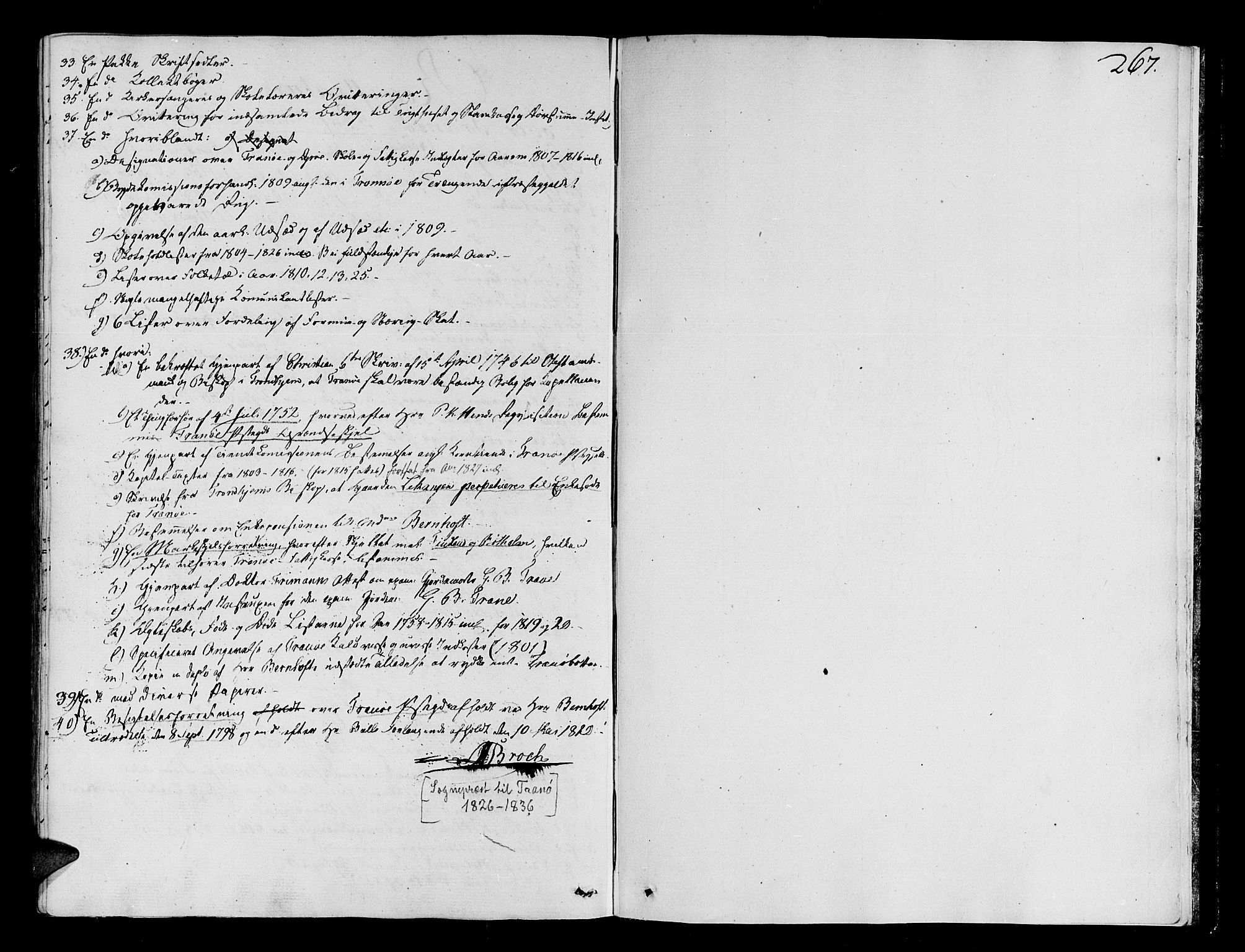 Tranøy sokneprestkontor, SATØ/S-1313/I/Ia/Iaa/L0003kirke: Ministerialbok nr. 3, 1807-1820, s. 261