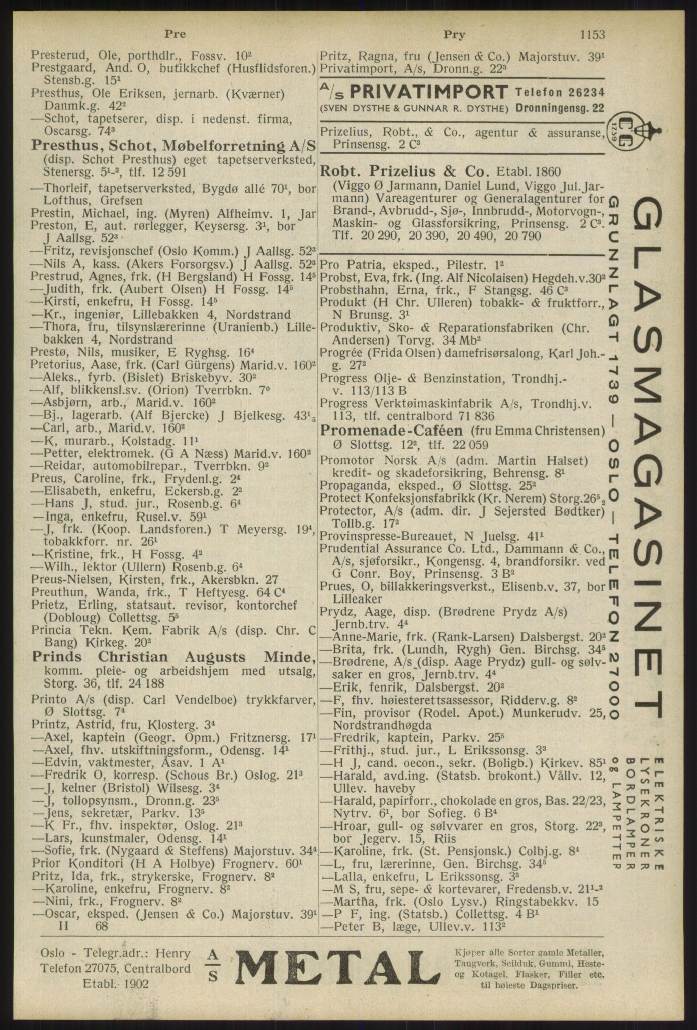 Kristiania/Oslo adressebok, PUBL/-, 1934, s. 1153