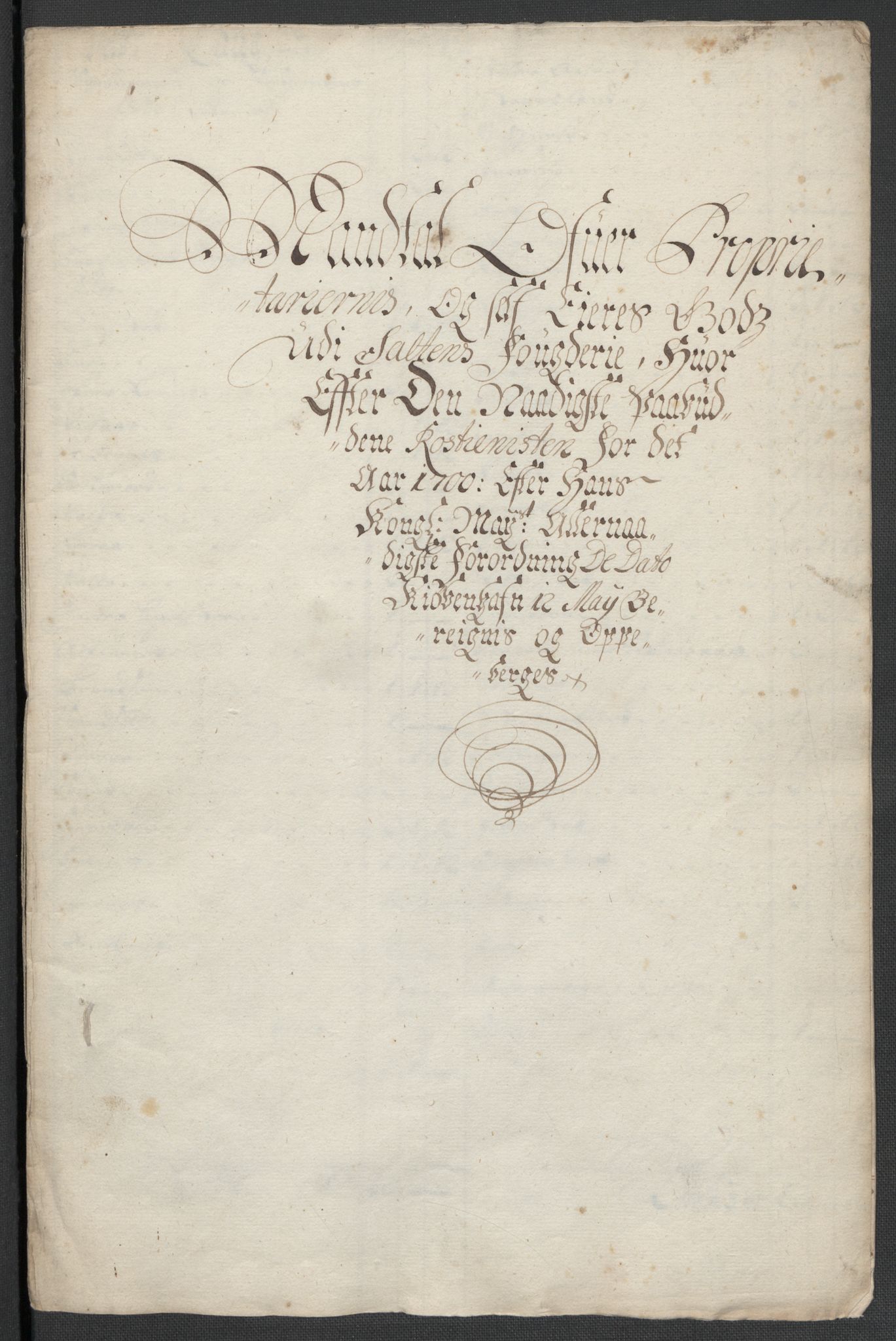 Rentekammeret inntil 1814, Reviderte regnskaper, Fogderegnskap, RA/EA-4092/R66/L4579: Fogderegnskap Salten, 1697-1700, s. 387
