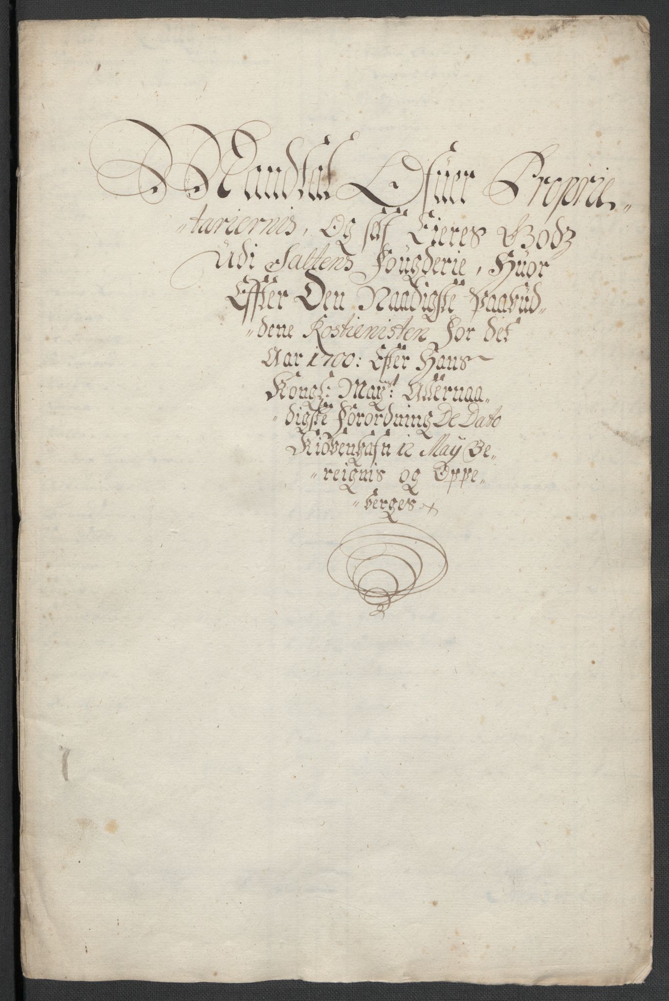 Rentekammeret inntil 1814, Reviderte regnskaper, Fogderegnskap, AV/RA-EA-4092/R66/L4579: Fogderegnskap Salten, 1697-1700, s. 387