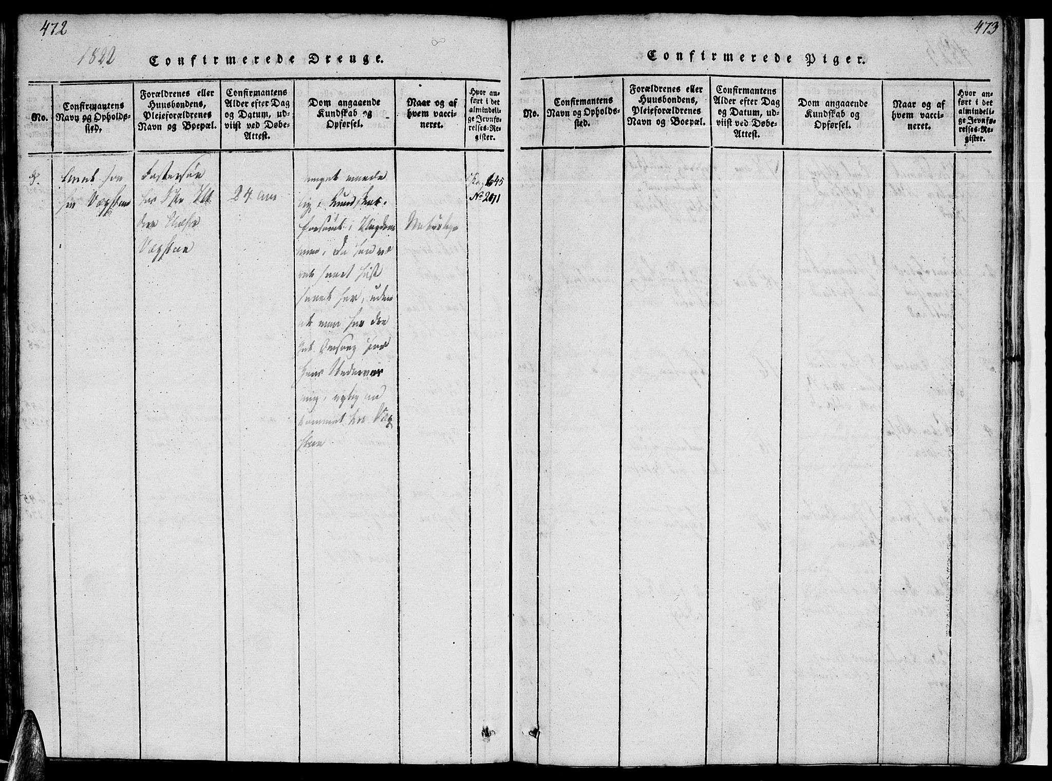 Ministerialprotokoller, klokkerbøker og fødselsregistre - Nordland, AV/SAT-A-1459/816/L0239: Ministerialbok nr. 816A05, 1820-1845, s. 472-473