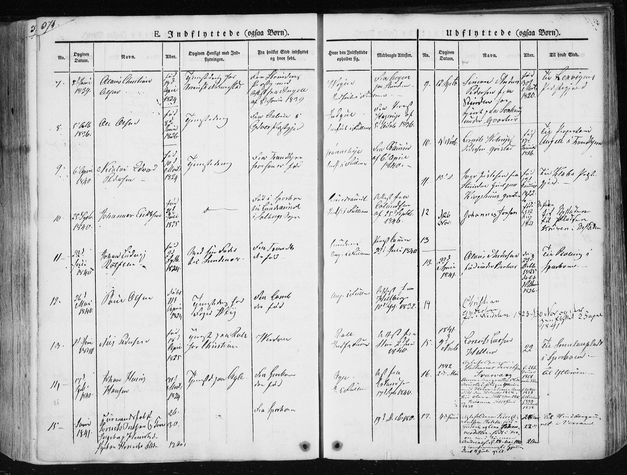 Ministerialprotokoller, klokkerbøker og fødselsregistre - Nord-Trøndelag, SAT/A-1458/730/L0280: Ministerialbok nr. 730A07 /1, 1840-1854, s. 374