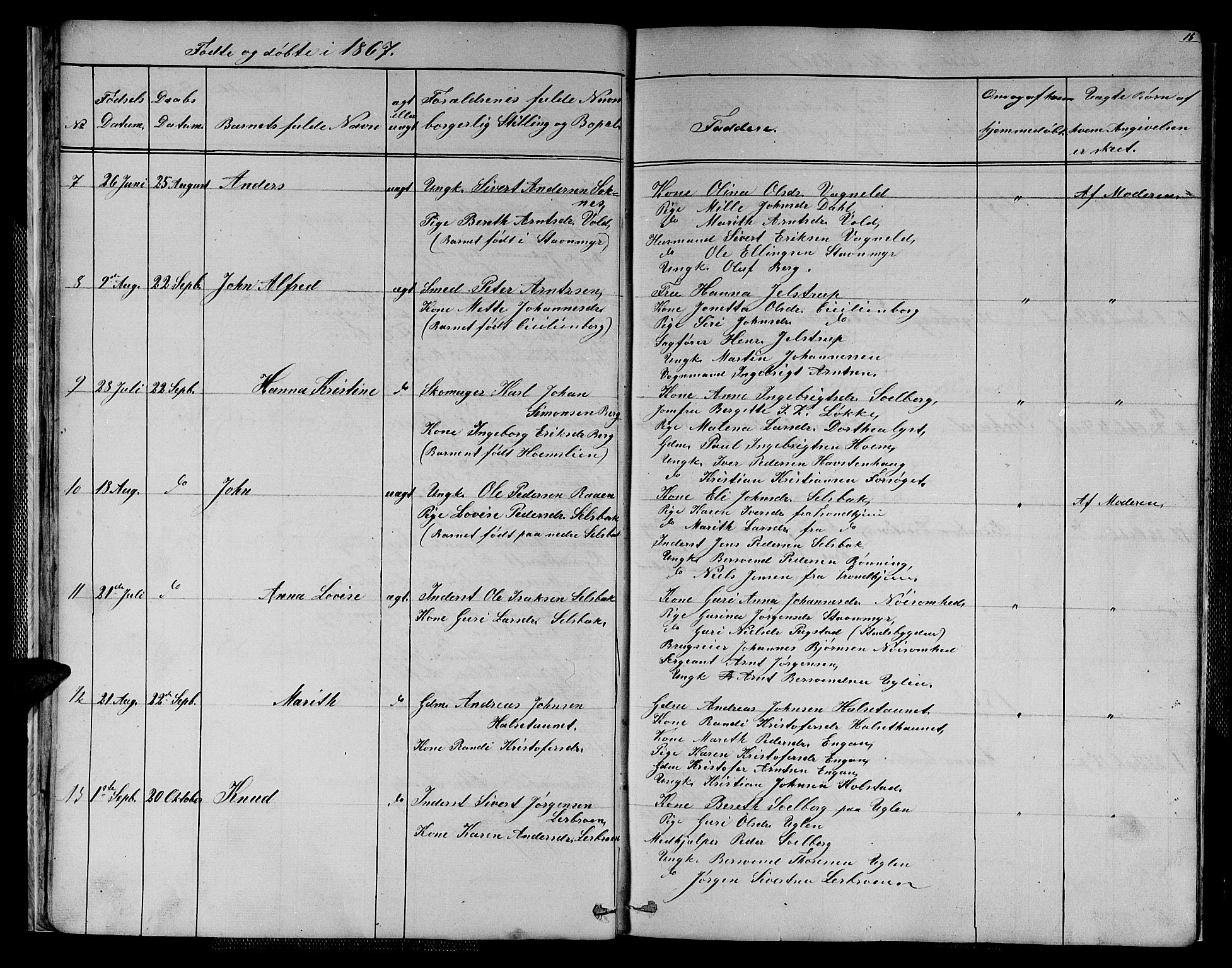 Ministerialprotokoller, klokkerbøker og fødselsregistre - Sør-Trøndelag, AV/SAT-A-1456/611/L0353: Klokkerbok nr. 611C01, 1854-1881, s. 15