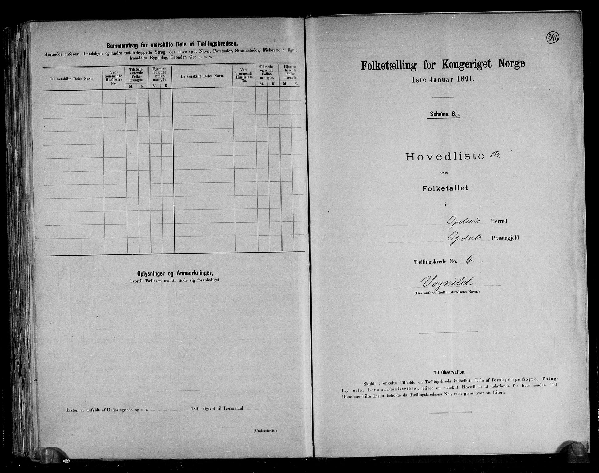 RA, Folketelling 1891 for 1634 Oppdal herred, 1891, s. 17