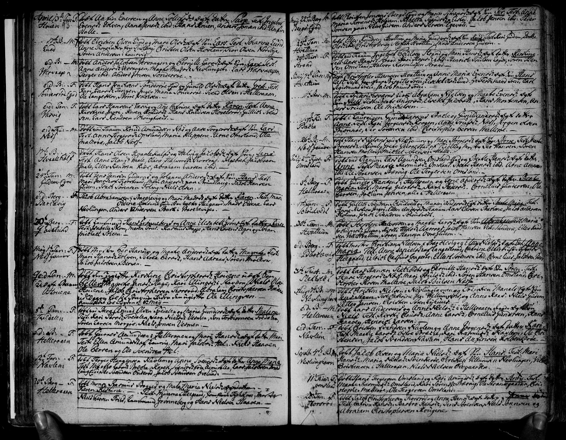 Brunlanes kirkebøker, SAKO/A-342/F/Fa/L0001: Ministerialbok nr. I 1, 1766-1801, s. 93-94